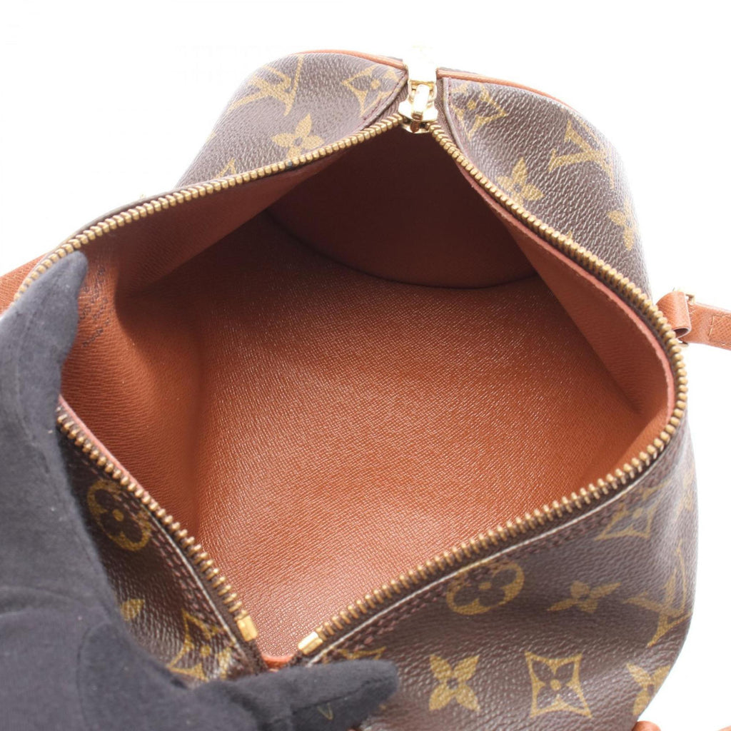 Louis Vuitton Brown Monogram Pvc Coated Canvas Leather Handbag