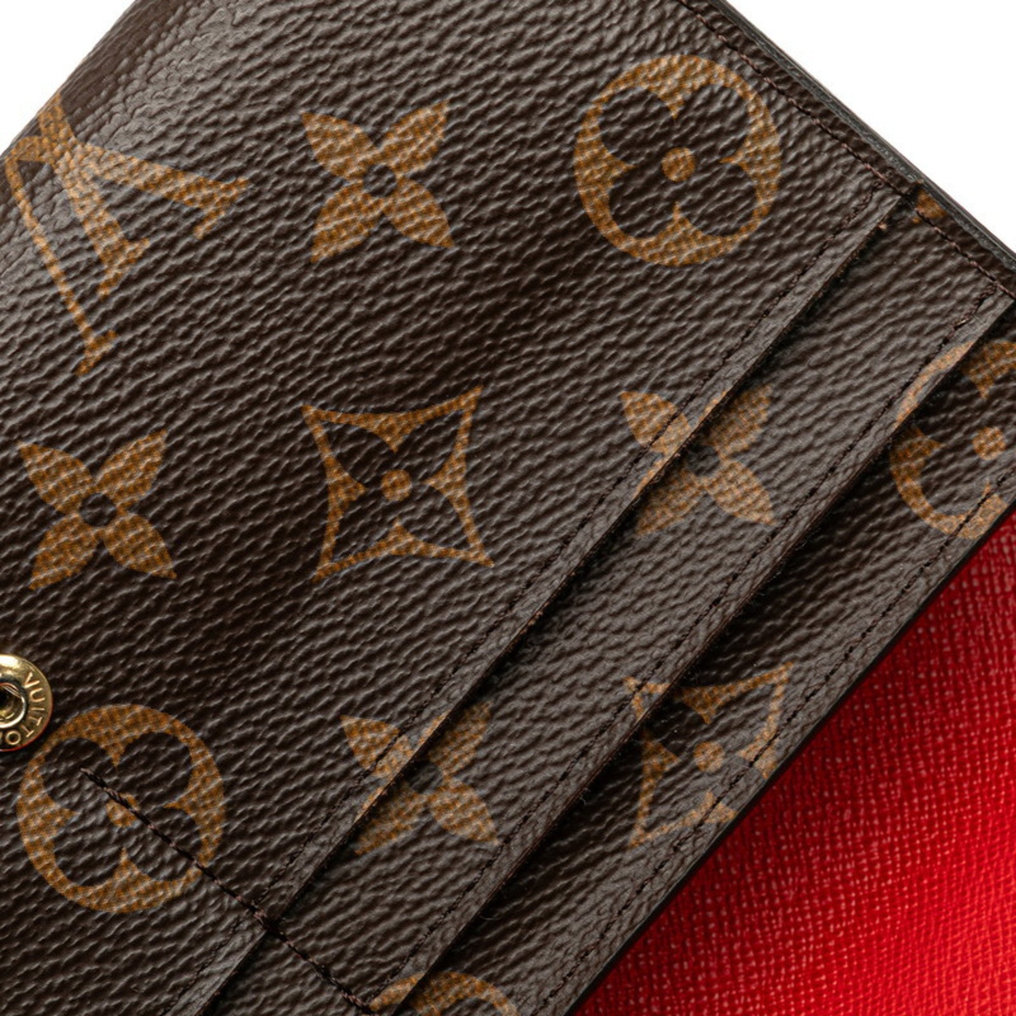 Louis Vuitton Monogram Brown Pvc Leather Long Wallet