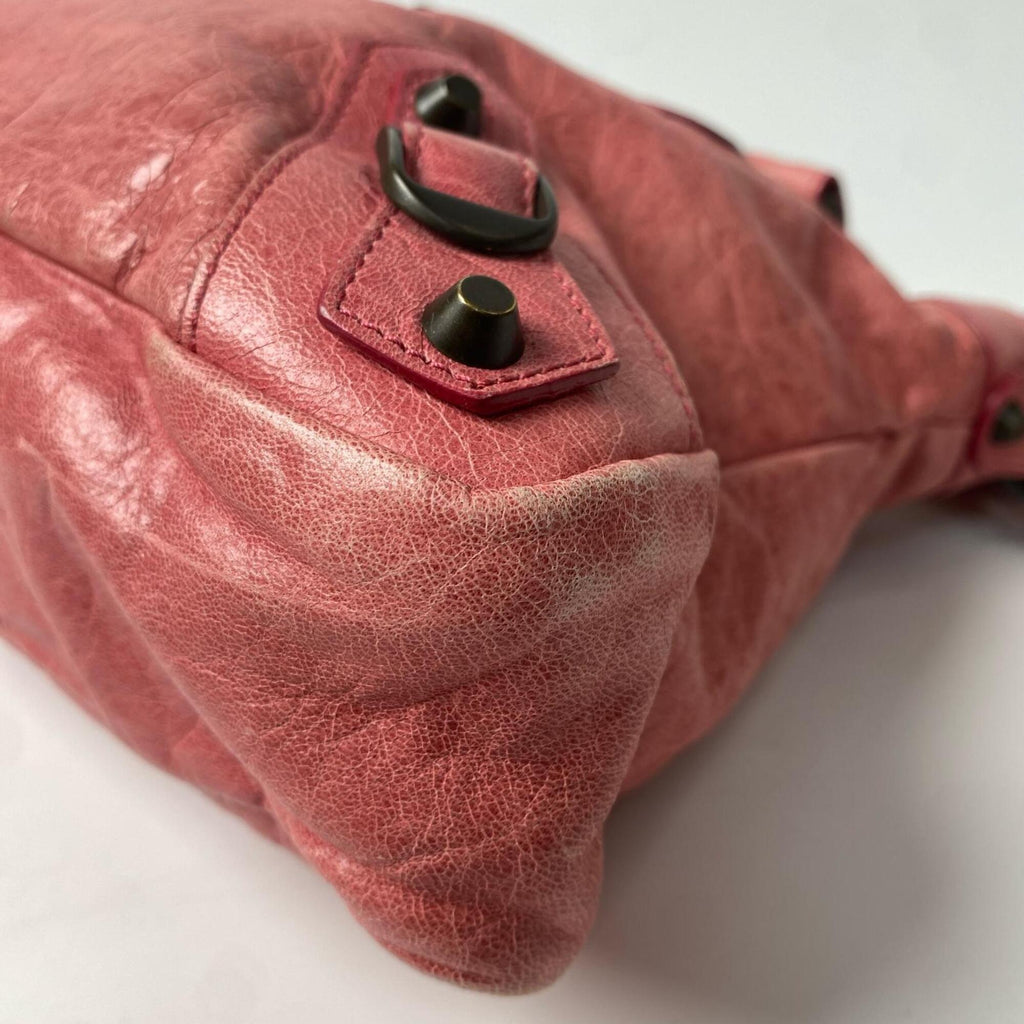 Balenciaga Pink Leather Handbag Shoulder