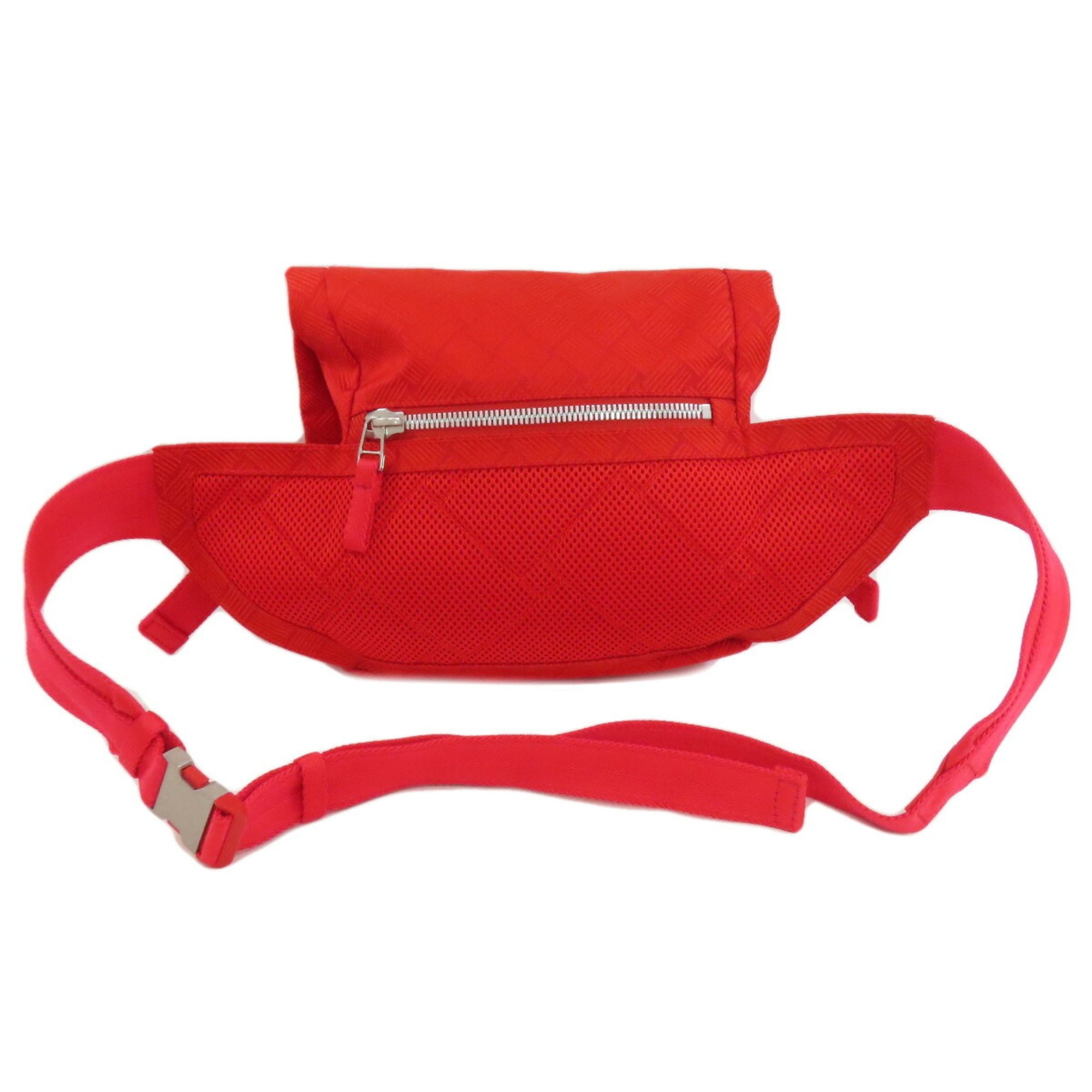 Bottega Veneta Red Color Nylon Sling Bag