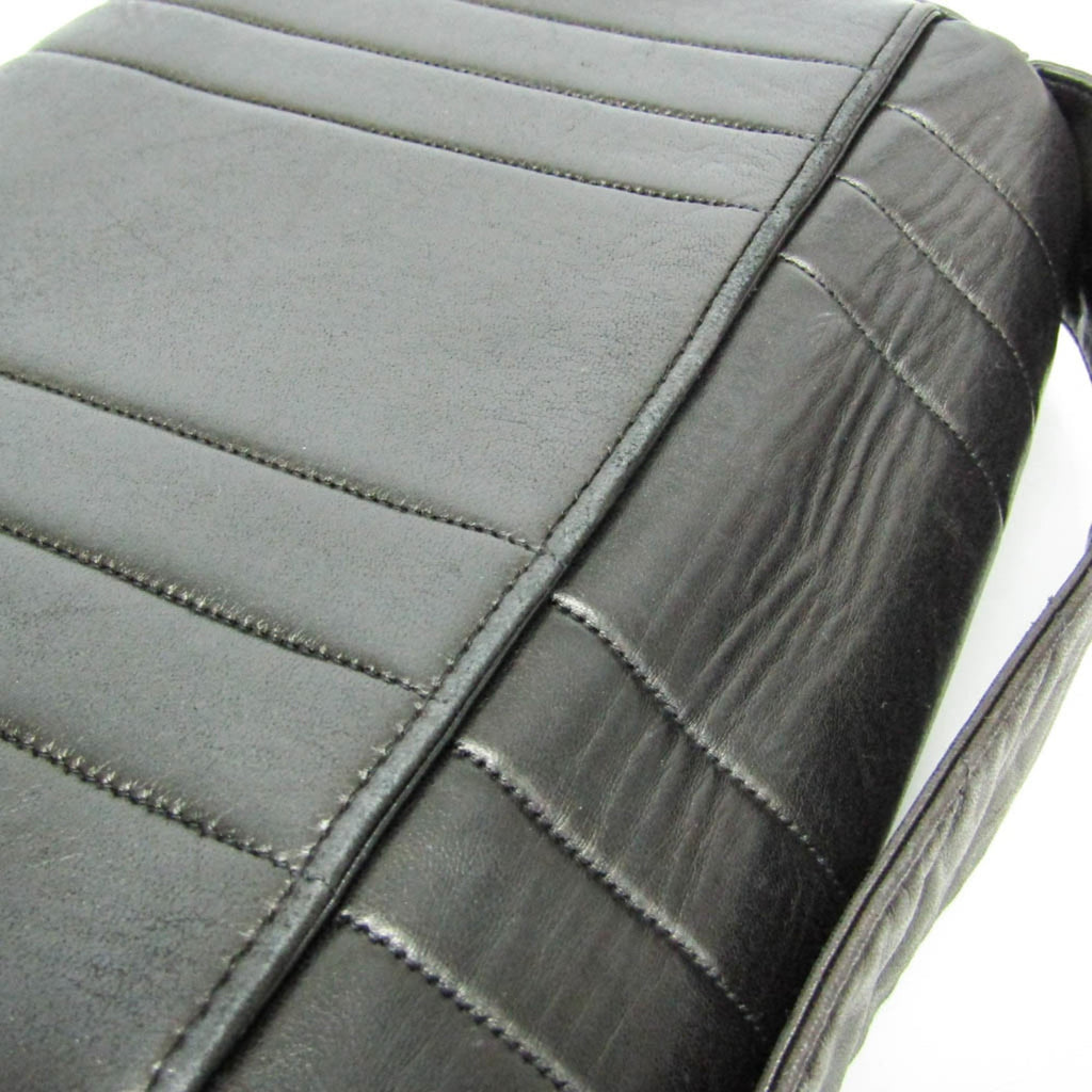 Chanel Mademoiselle Black Leather Shoulder Bag