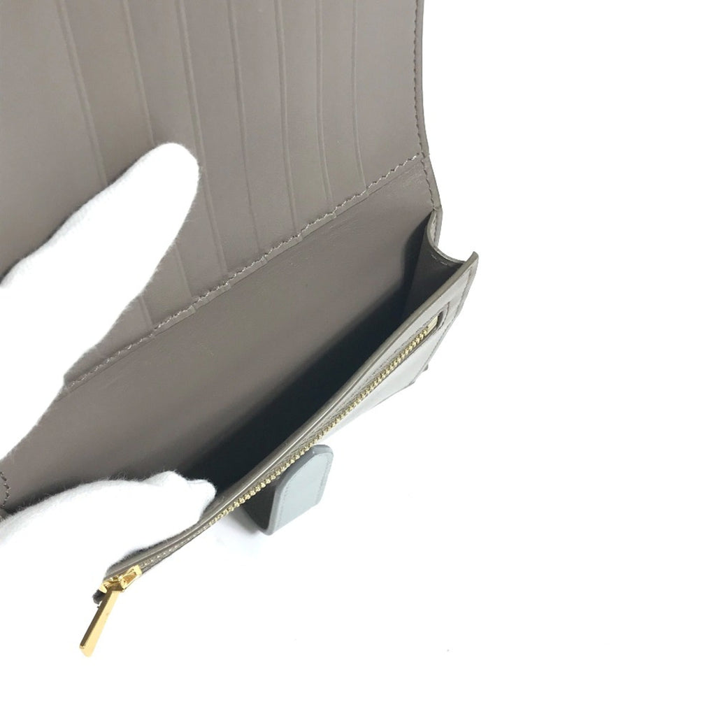 Celine Gray Leather Wallet (Tri-Fold)