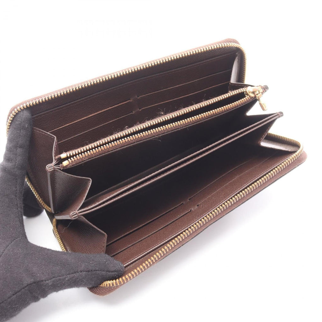 Louis Vuitton Brown Ebene Damier Canvas Pvc Long Wallet