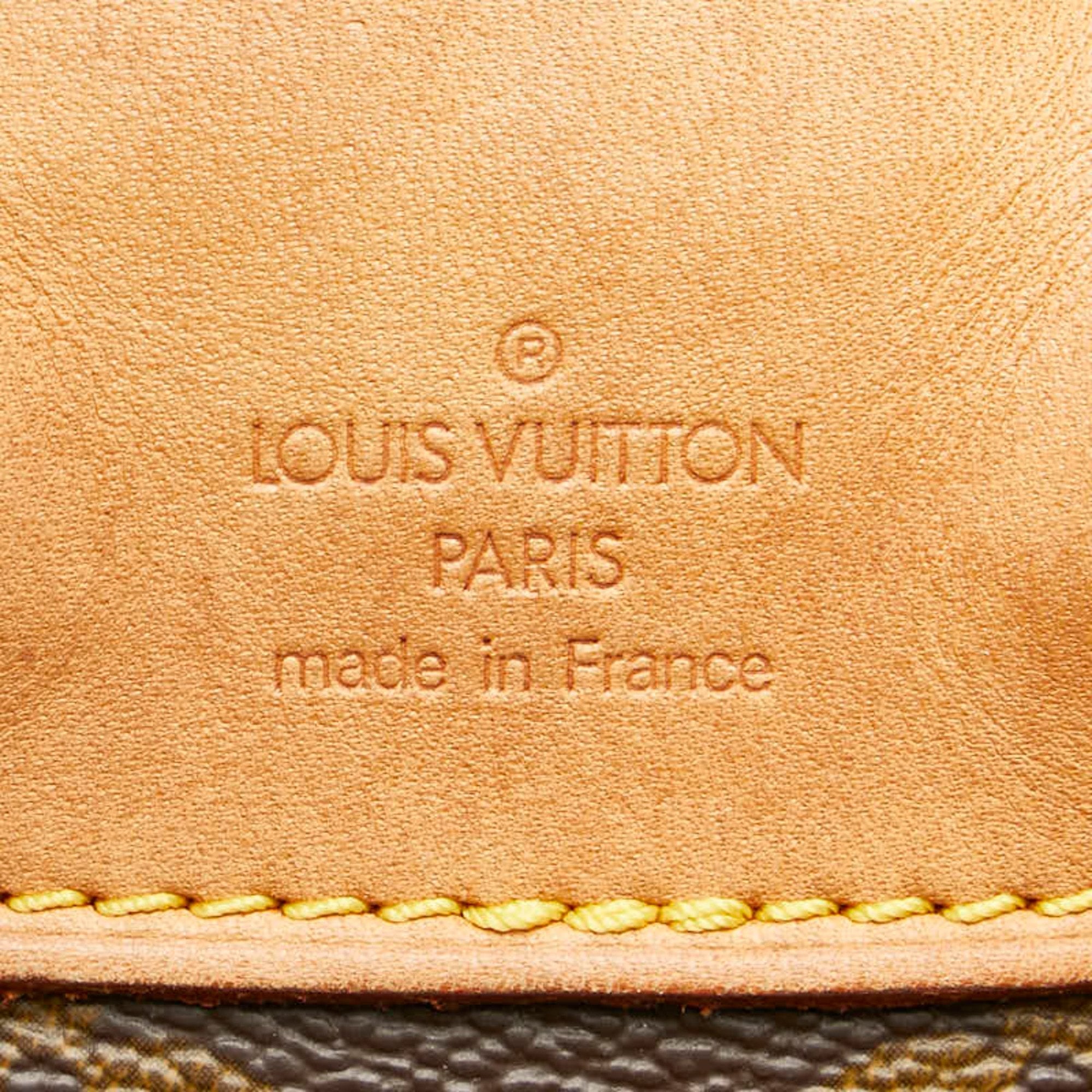 Louis Vuitton Brown Pvc Leather Backpack