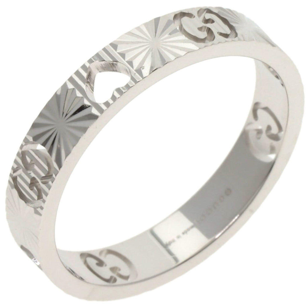 Gucci Icon White Gold (18K) Band Ring (Pre-Owned)