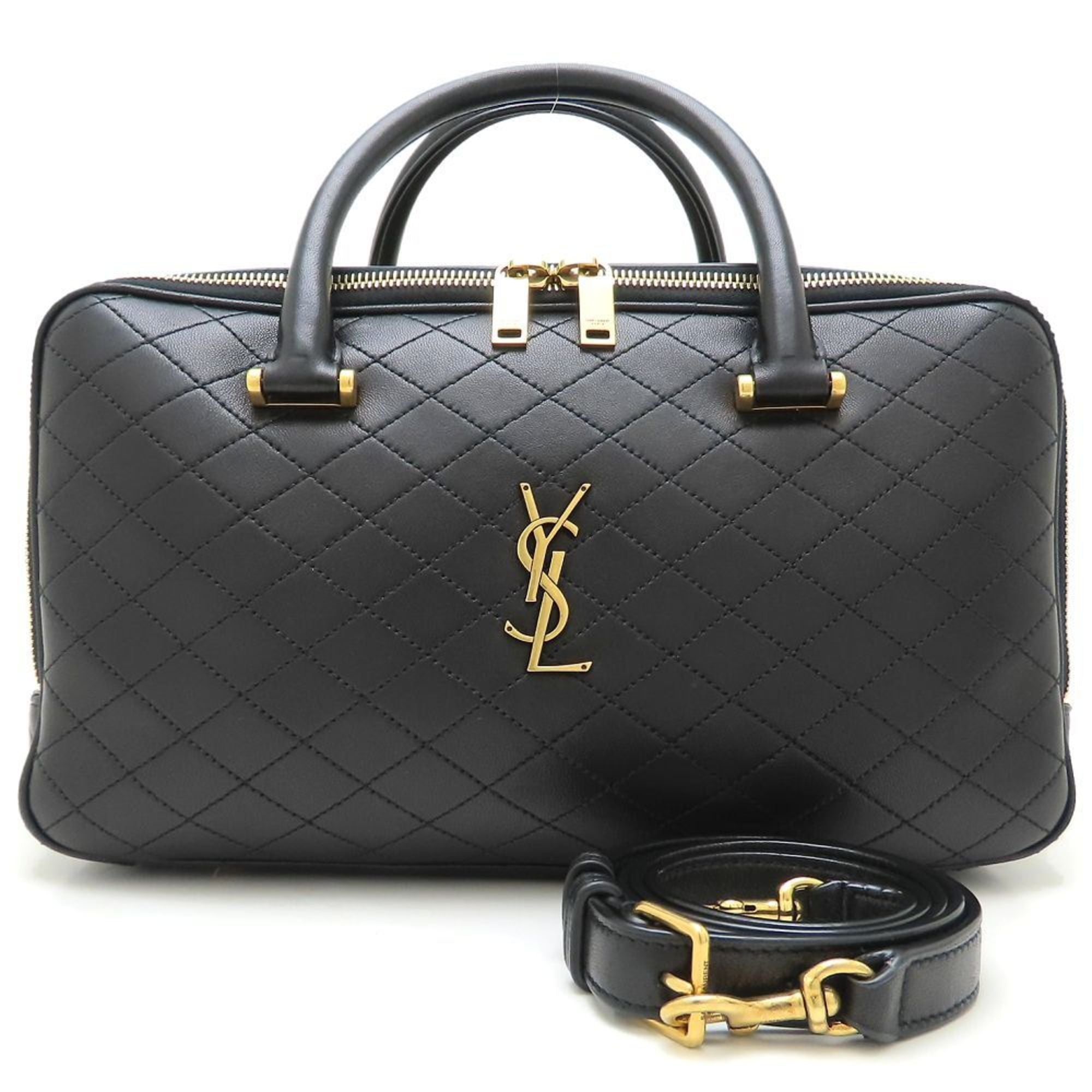 Yves Saint Laurent Black Leather Handbag (Pre-Owned)