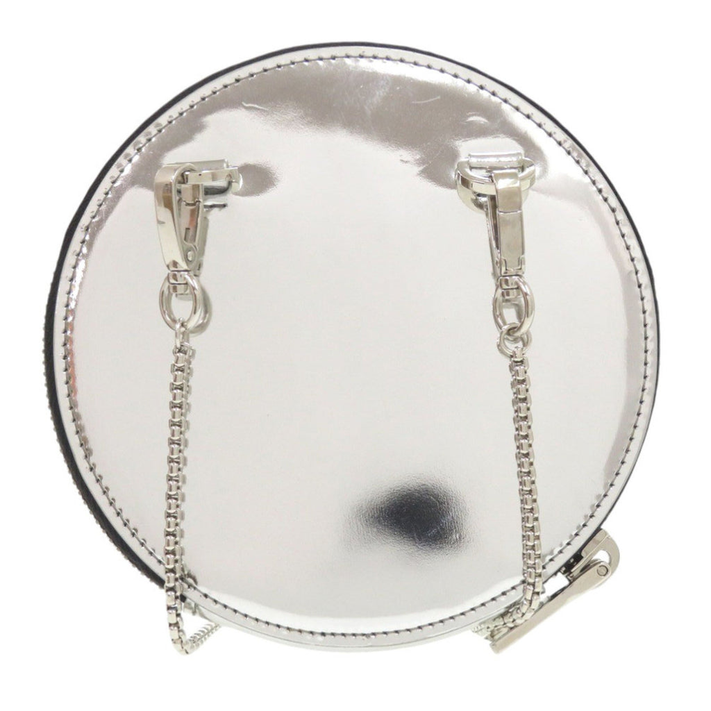 Prada Silver Leather Pouch Shoulder Bag