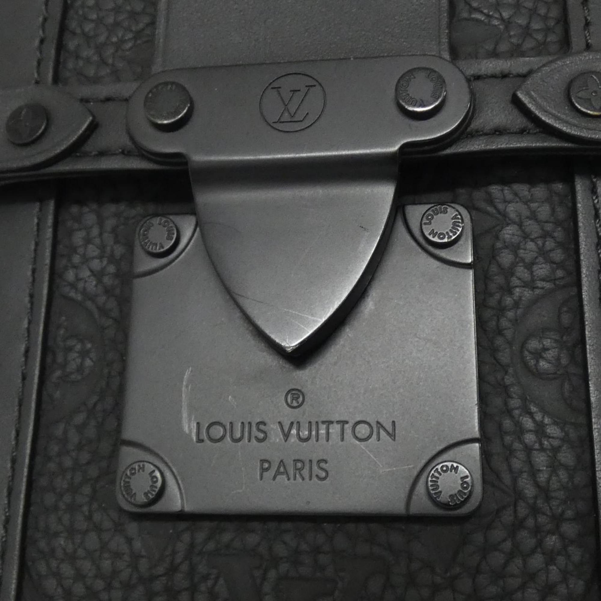 Louis Vuitton Black Leather Shoulder Bag