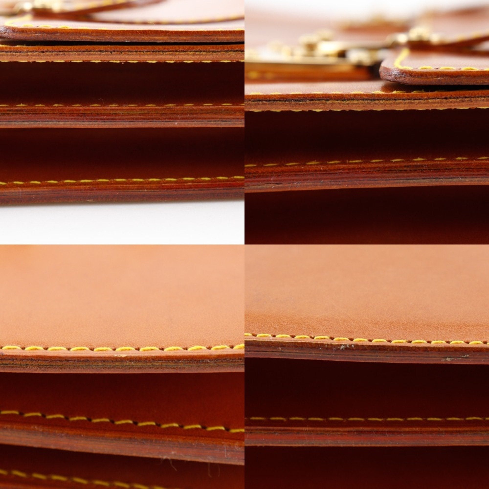 Louis Vuitton Brown Camel Nomade Leather Briefcase