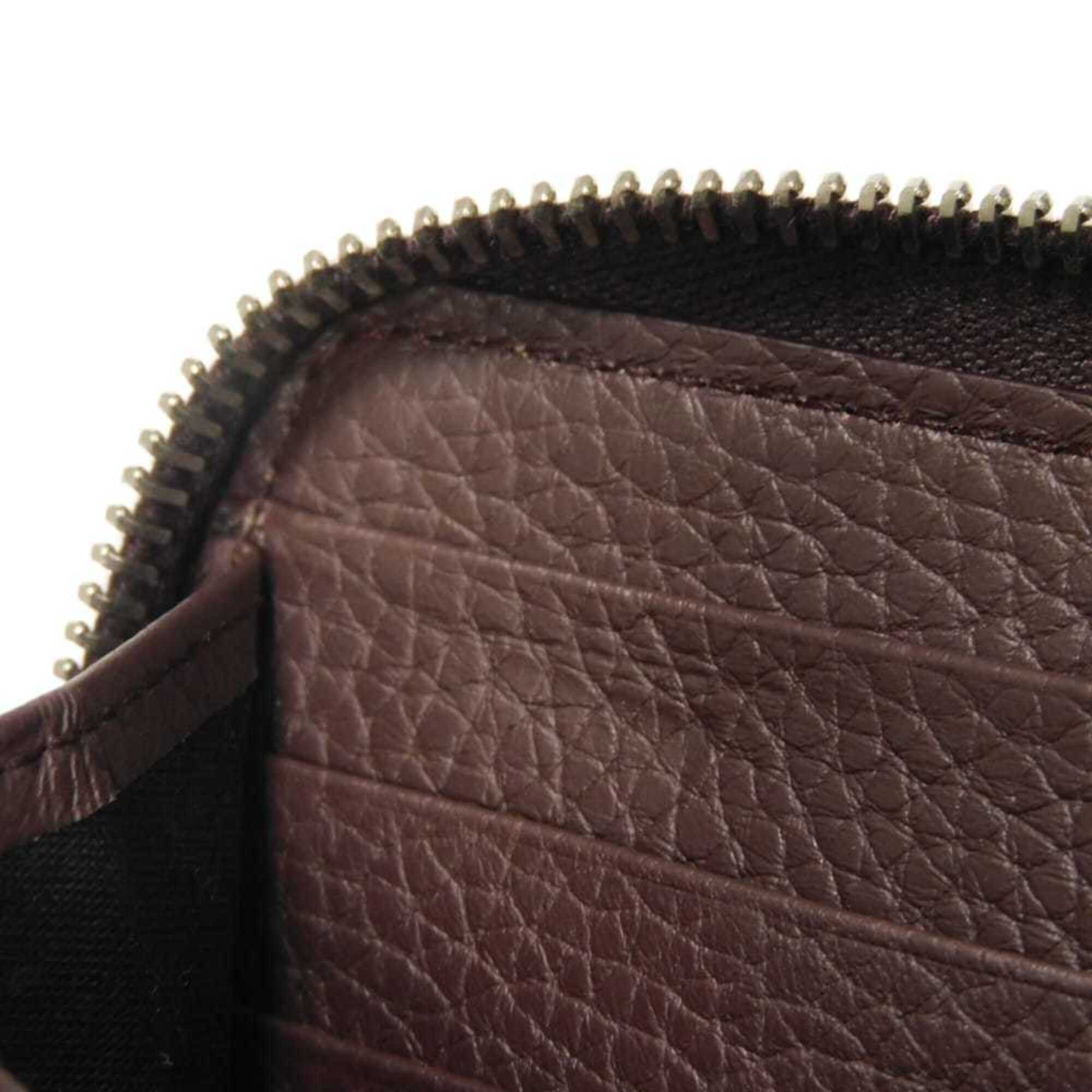 Balenciaga Bordeaux Leather Long Wallet (Bi-Fold)