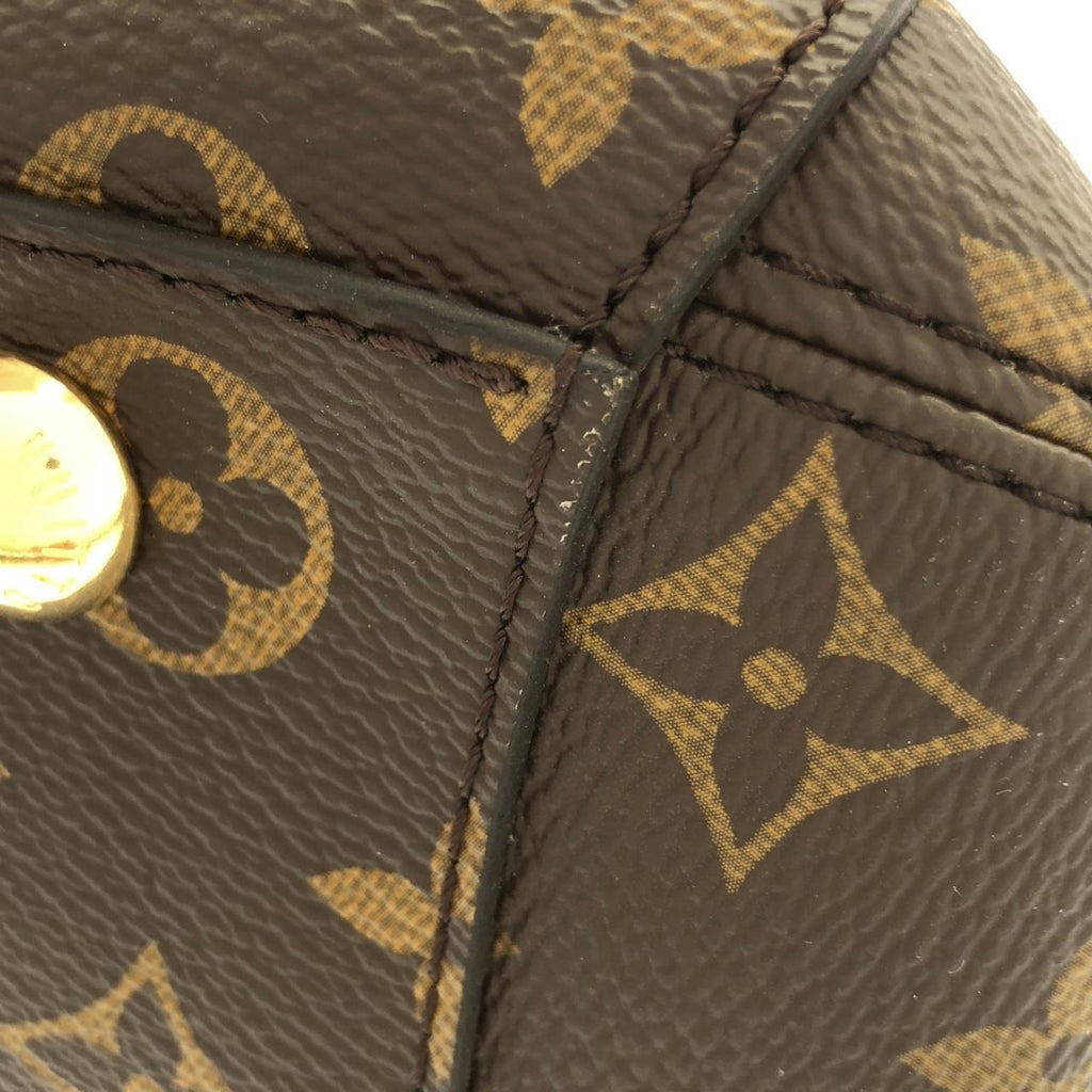 Louis Vuitton Brown Coated Canvas Handbag