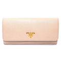 Prada Light Pink Leather Long Wallet (Bi-Fold)