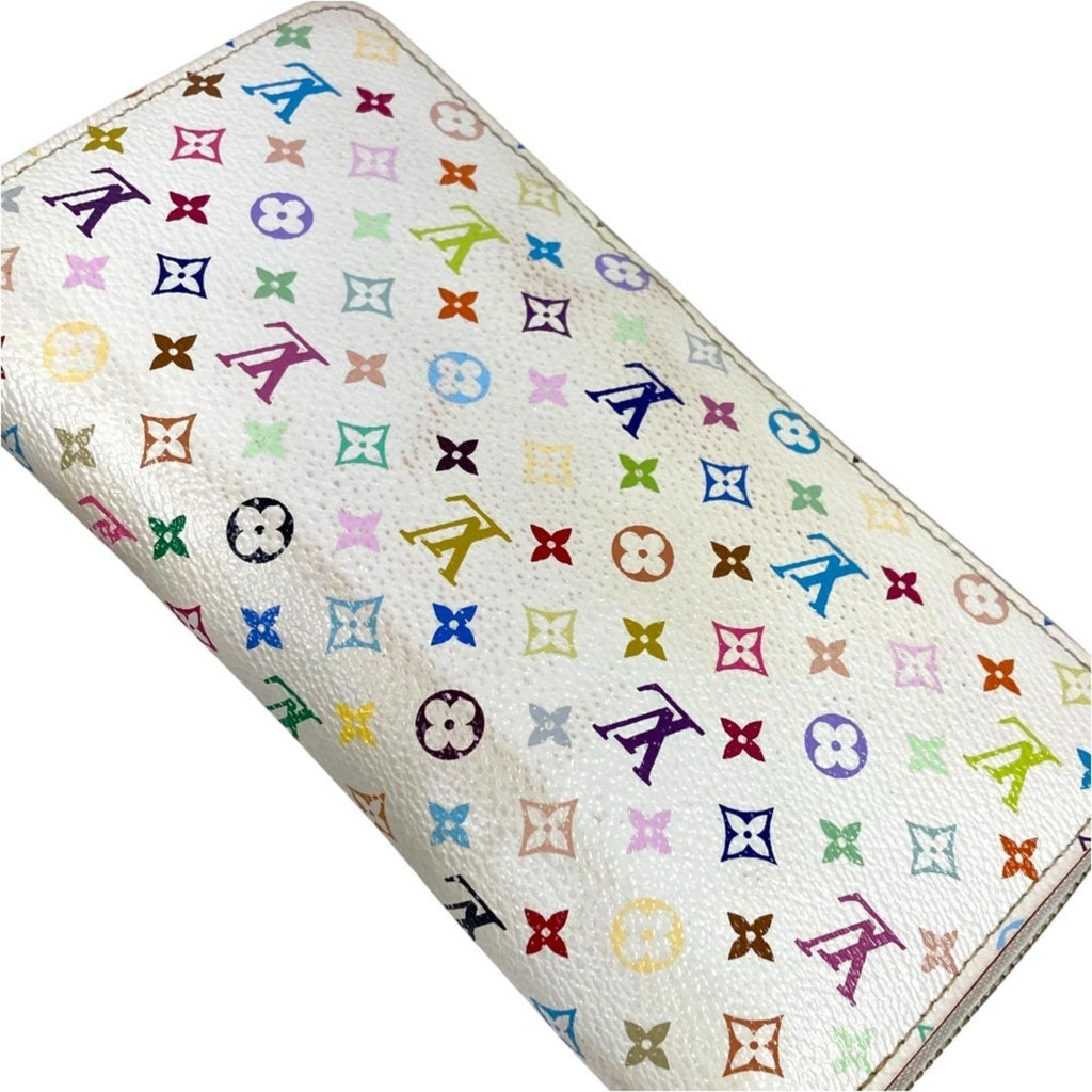 Louis Vuitton Pink White Monogram Multicolore Long Wallet