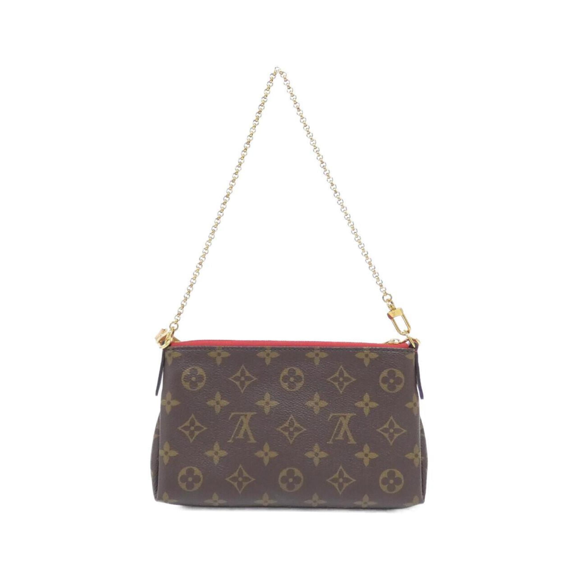 Louis Vuitton Monogram Cerise Marron Coated Canvas Shoulder Bag