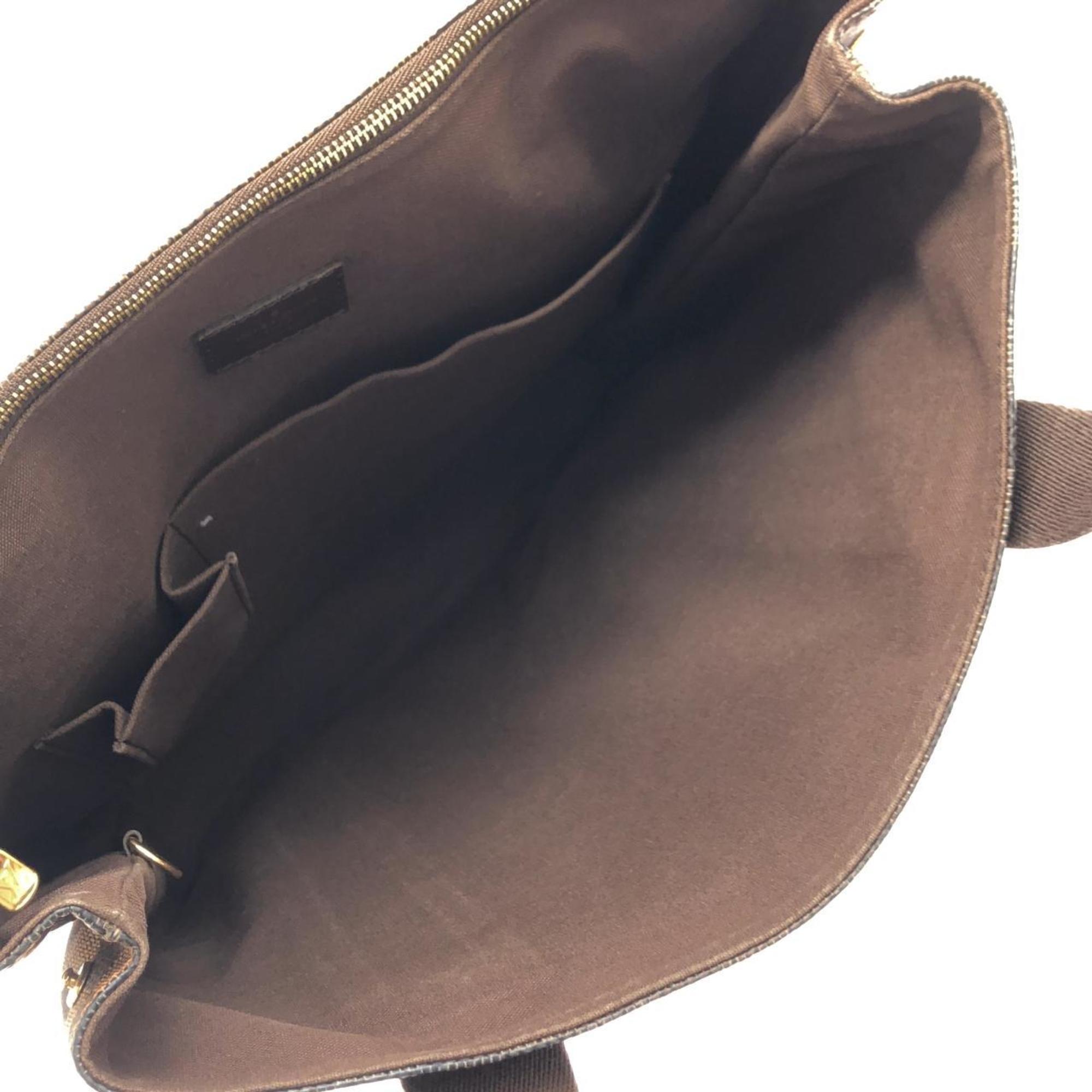 Louis Vuitton Brown Coated Canvas Handbag
