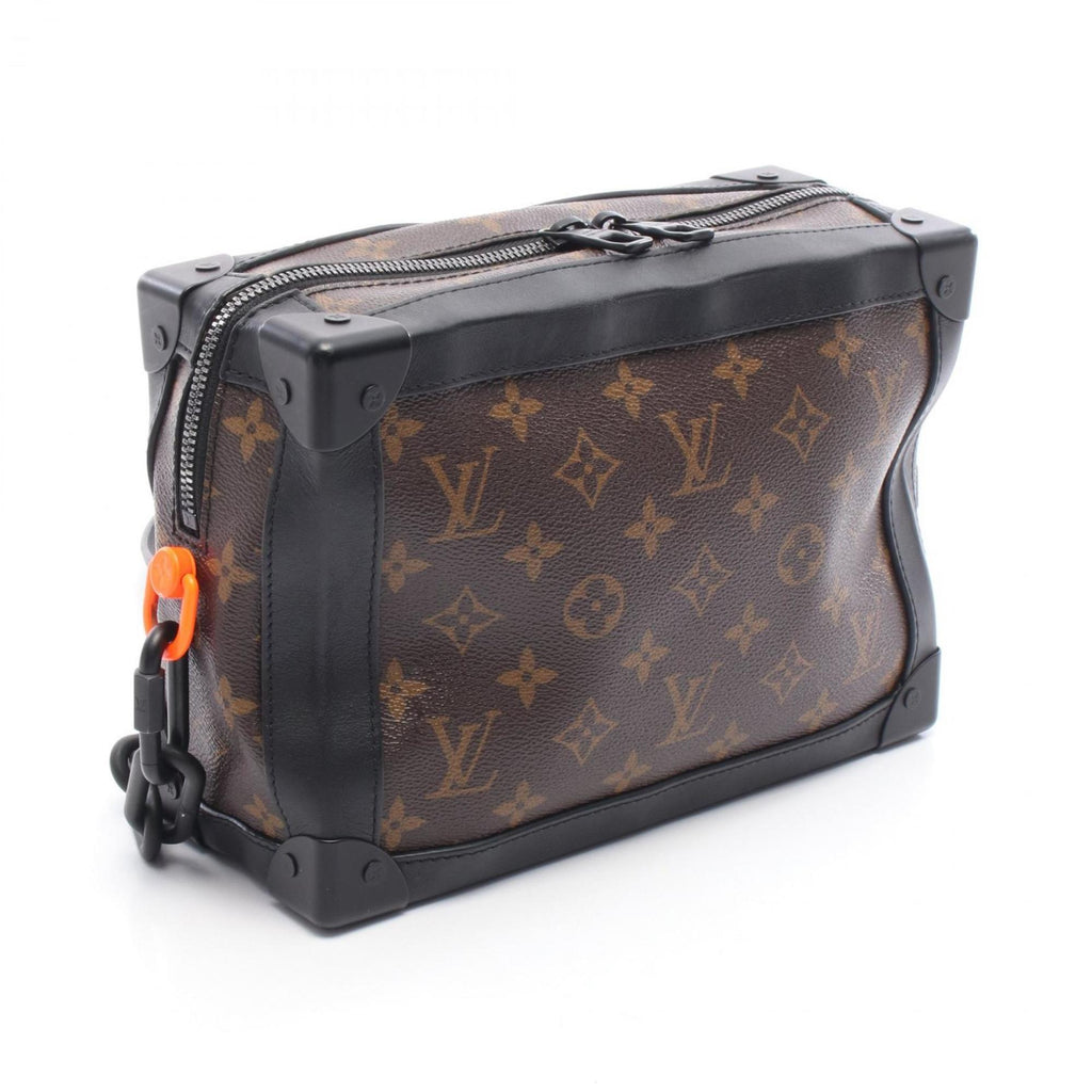 Louis Vuitton Brown Coated Canvas Leather Shoulder Bag