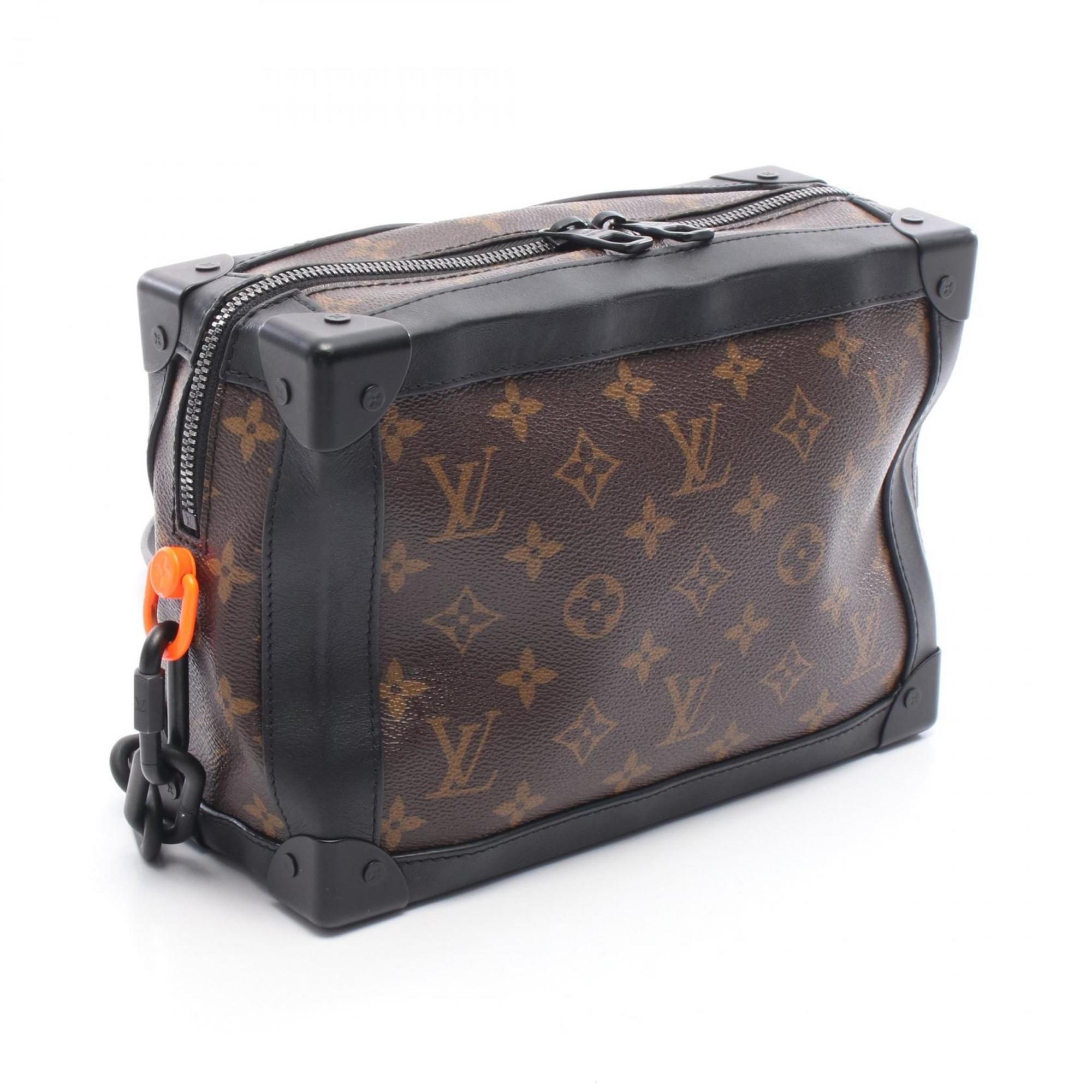 Louis Vuitton Brown Coated Canvas Leather Shoulder Bag