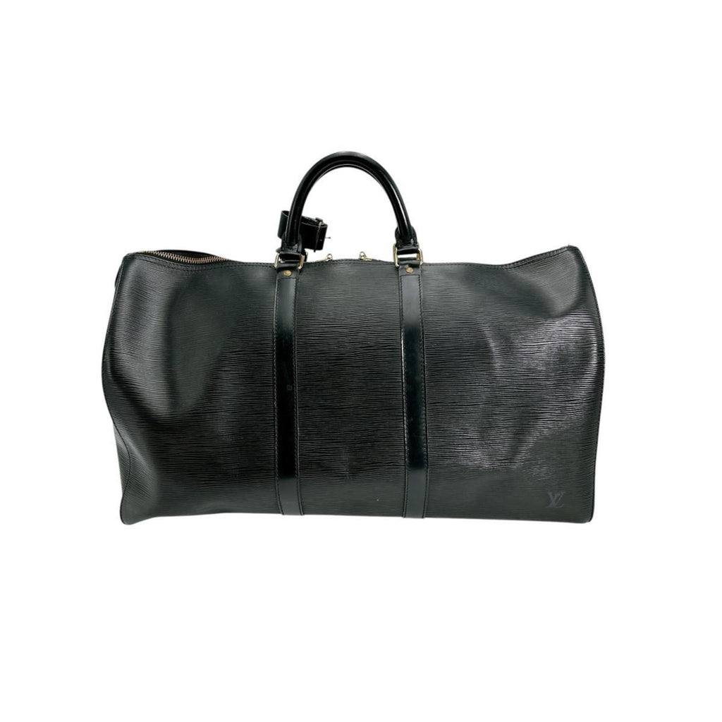 Louis Vuitton Black Epi Leather Boston Bag