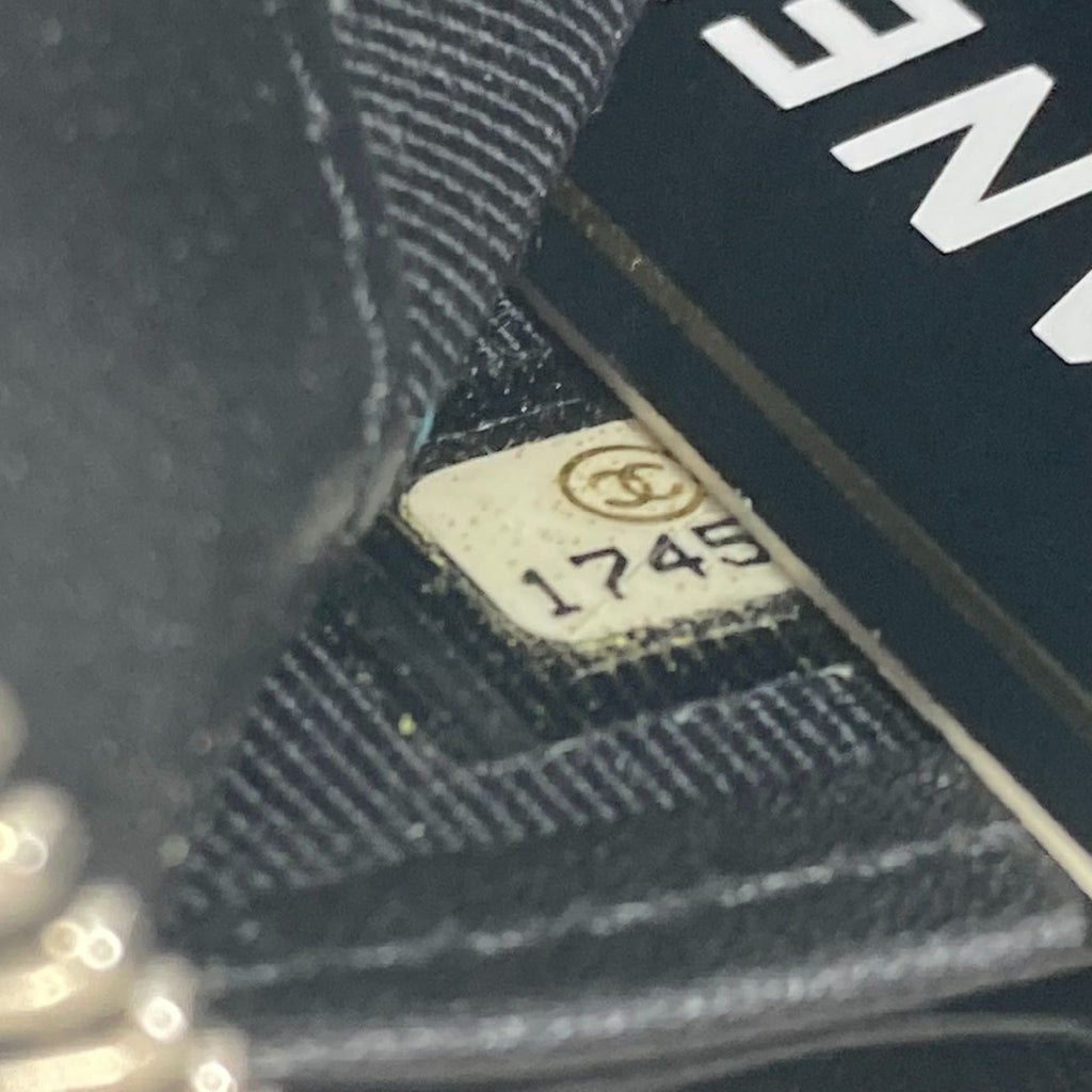 Chanel Black Leather Long Wallet (Bi-Fold)