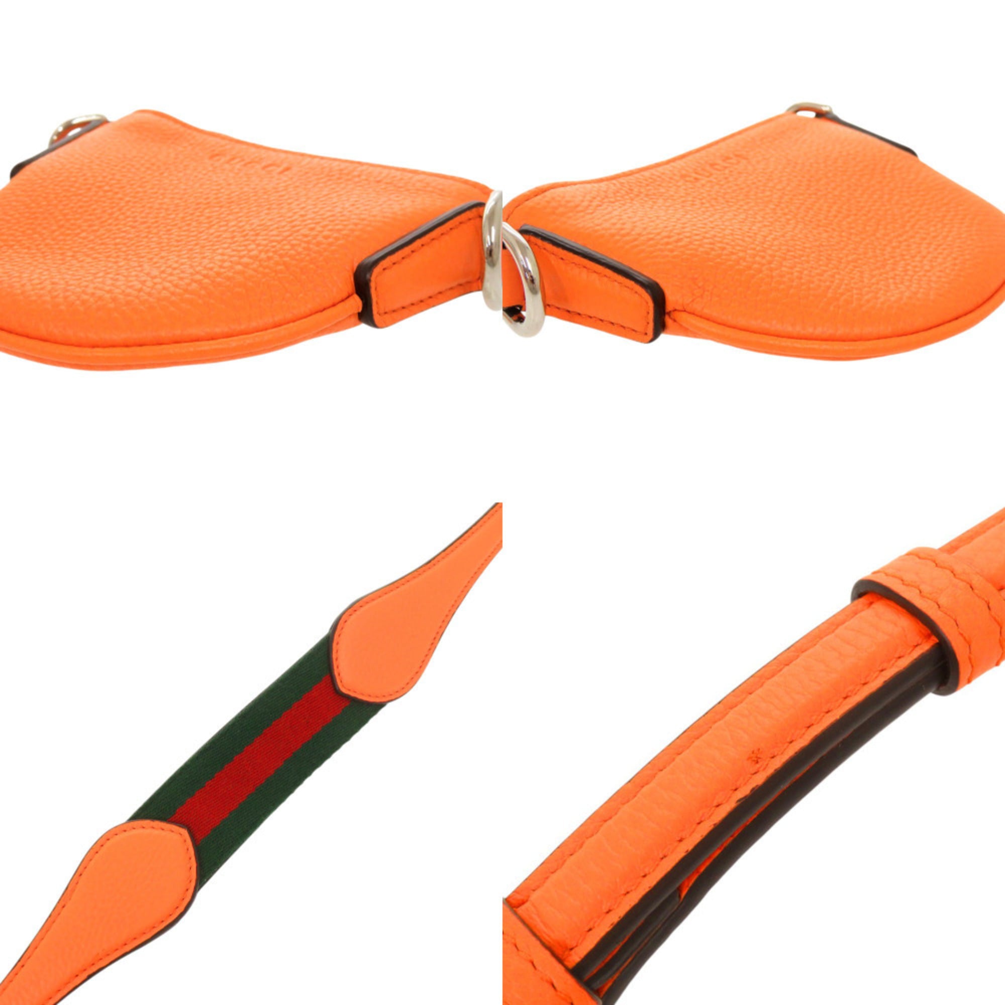 Gucci Orange Leather Shoulder Bag (Pre-Owned)