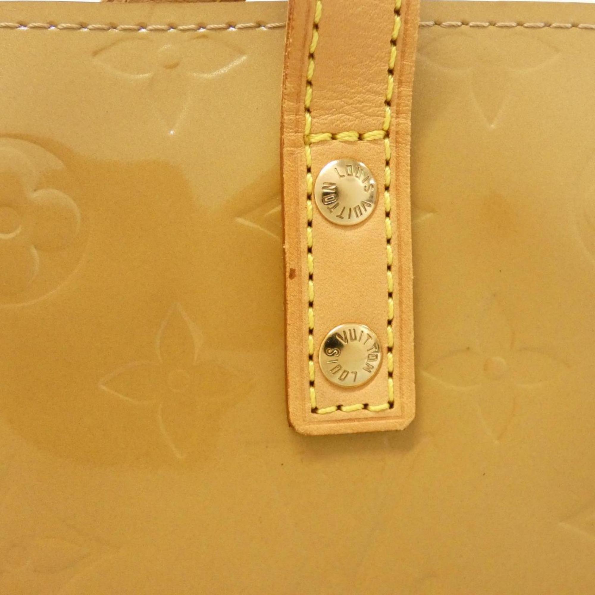 Louis Vuitton Gold Brown Leather Handbag