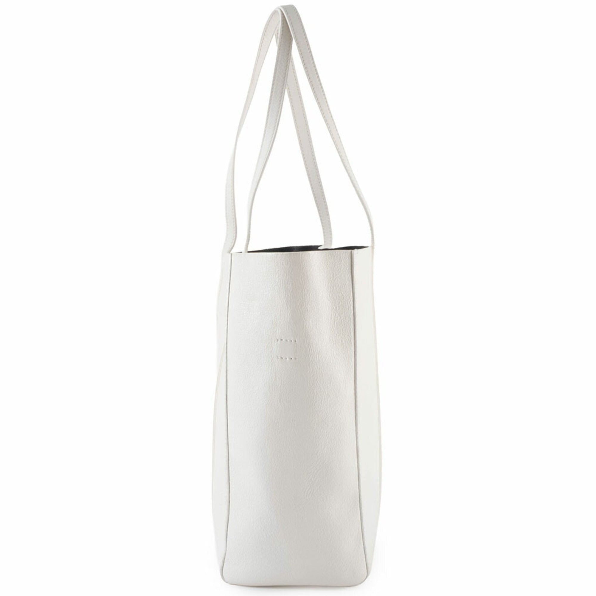 Balenciaga White Leather Shoulder Bag Tote