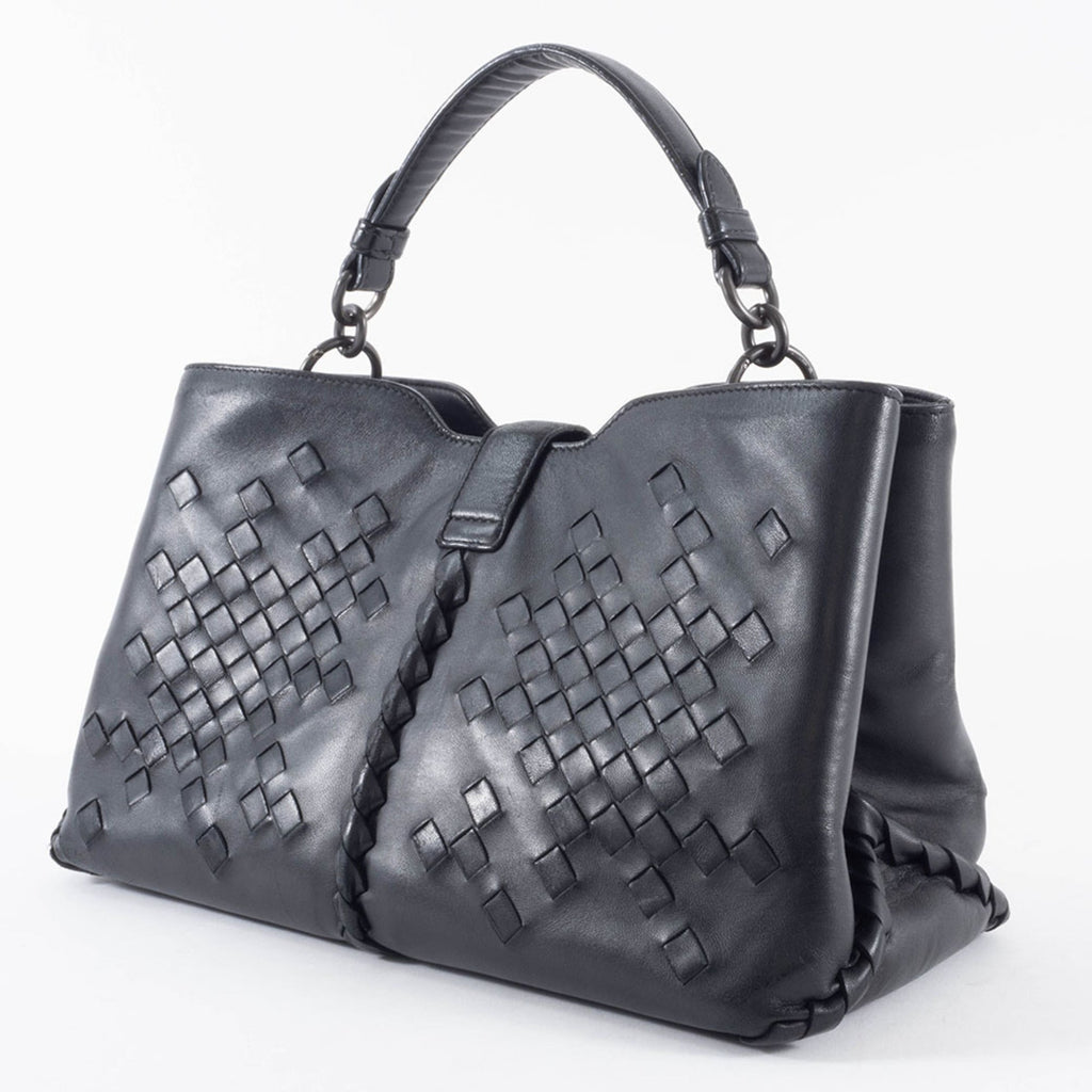 Bottega Veneta Black Leather Shoulder Bag