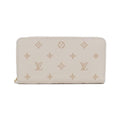 Louis Vuitton White Leather Long Wallet
