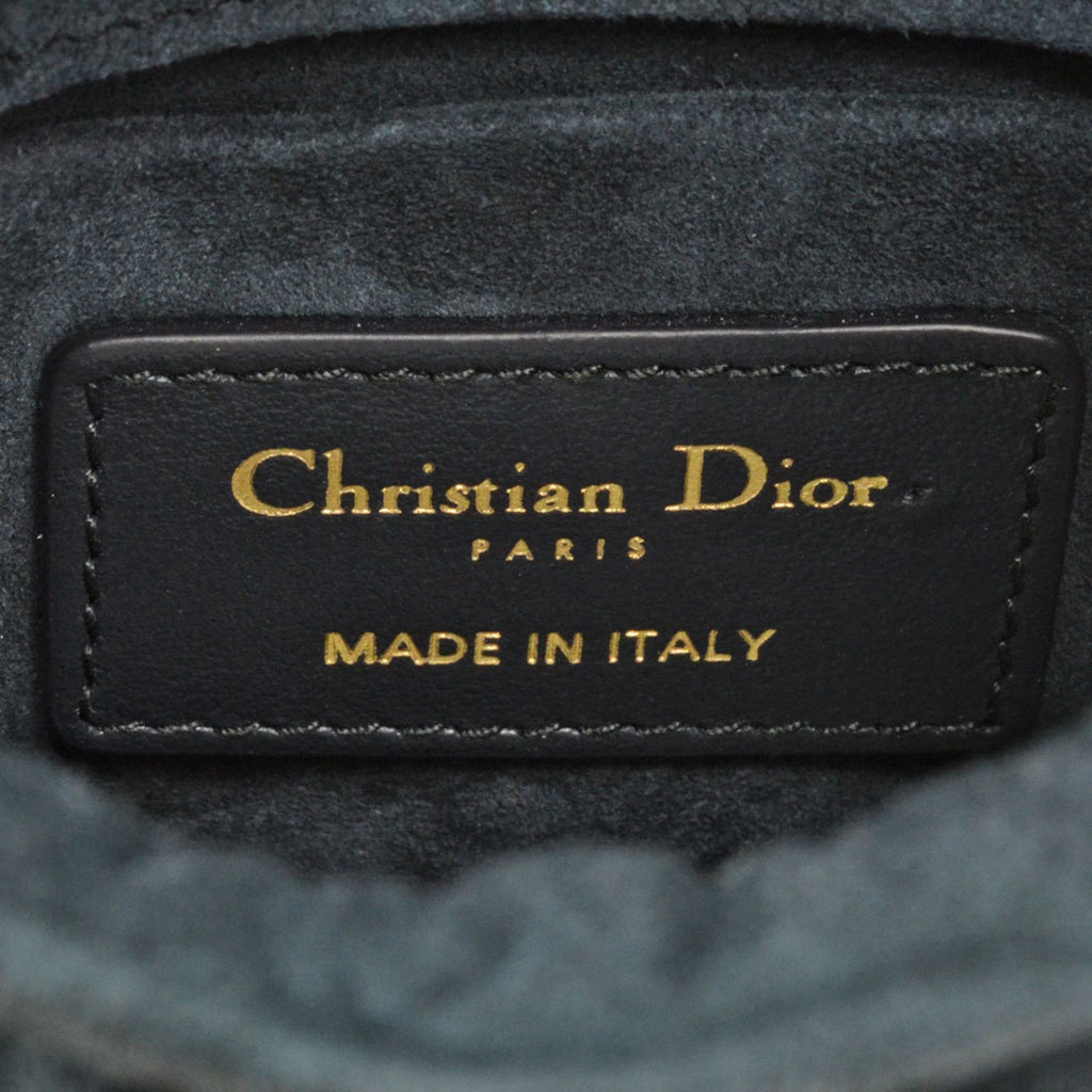 Christian Dior Black Leather Handbag Shoulder Bag (Pre-Owned)
