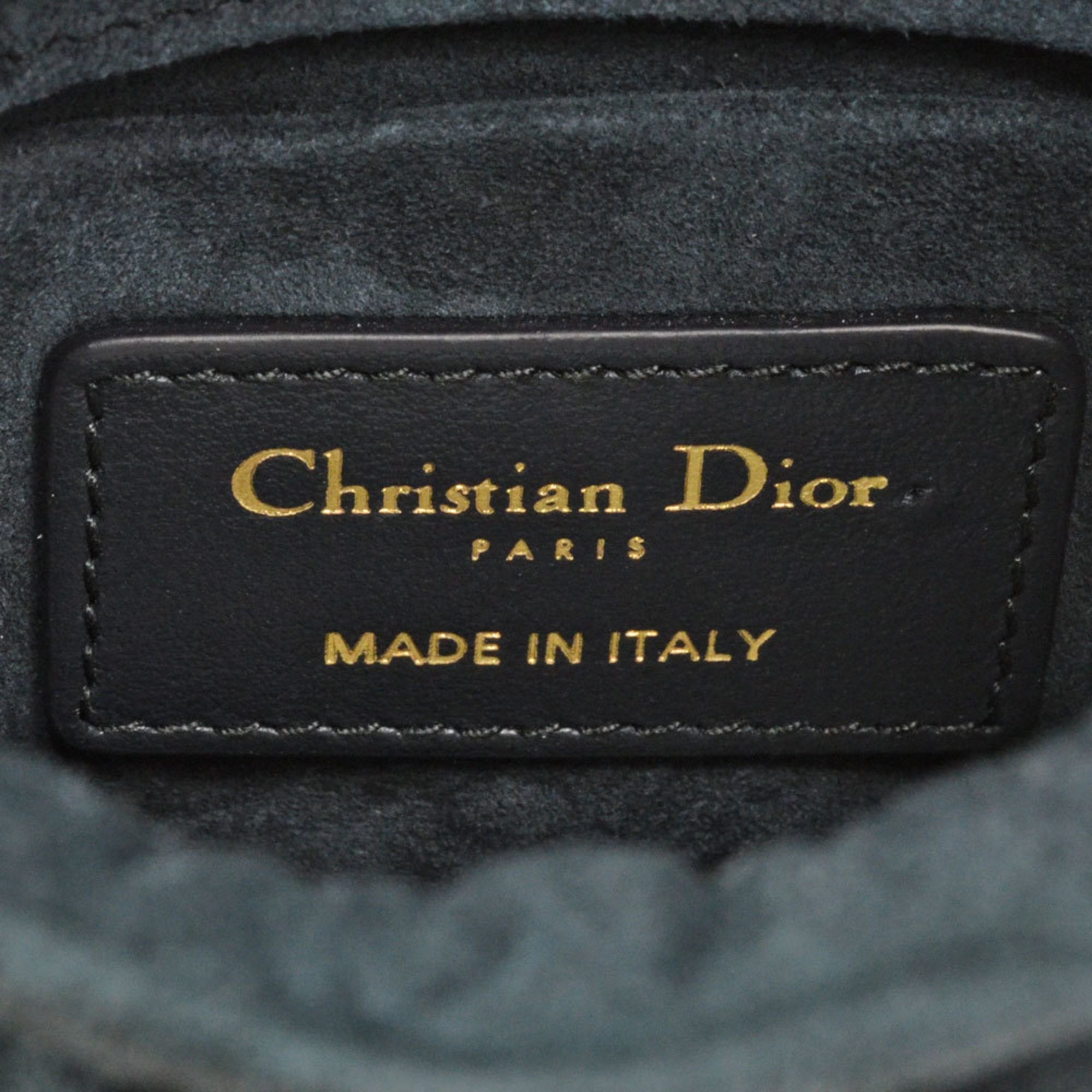 Christian Dior Black Leather Handbag Shoulder Bag (Pre-Owned)