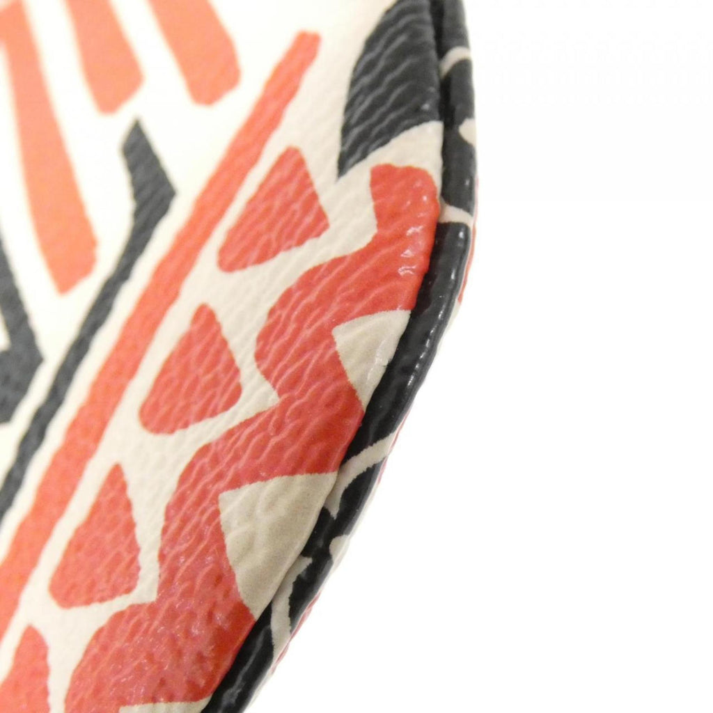 Louis Vuitton Cream Red Color Rouge Coated Canvas Coin Purse/Coin Case