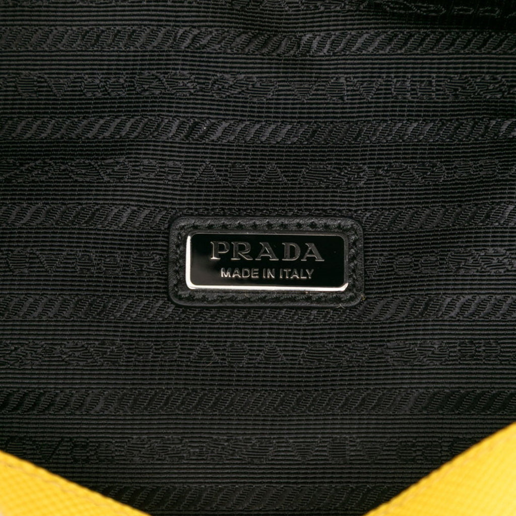 Prada Yellow Leather Shoulder Bag
