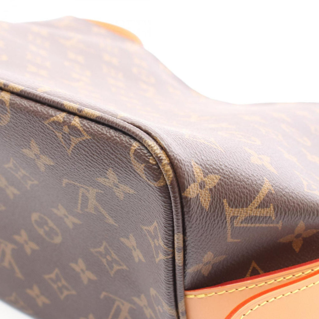 Louis Vuitton Brown Coated Canvas Leather Shoulder Bag