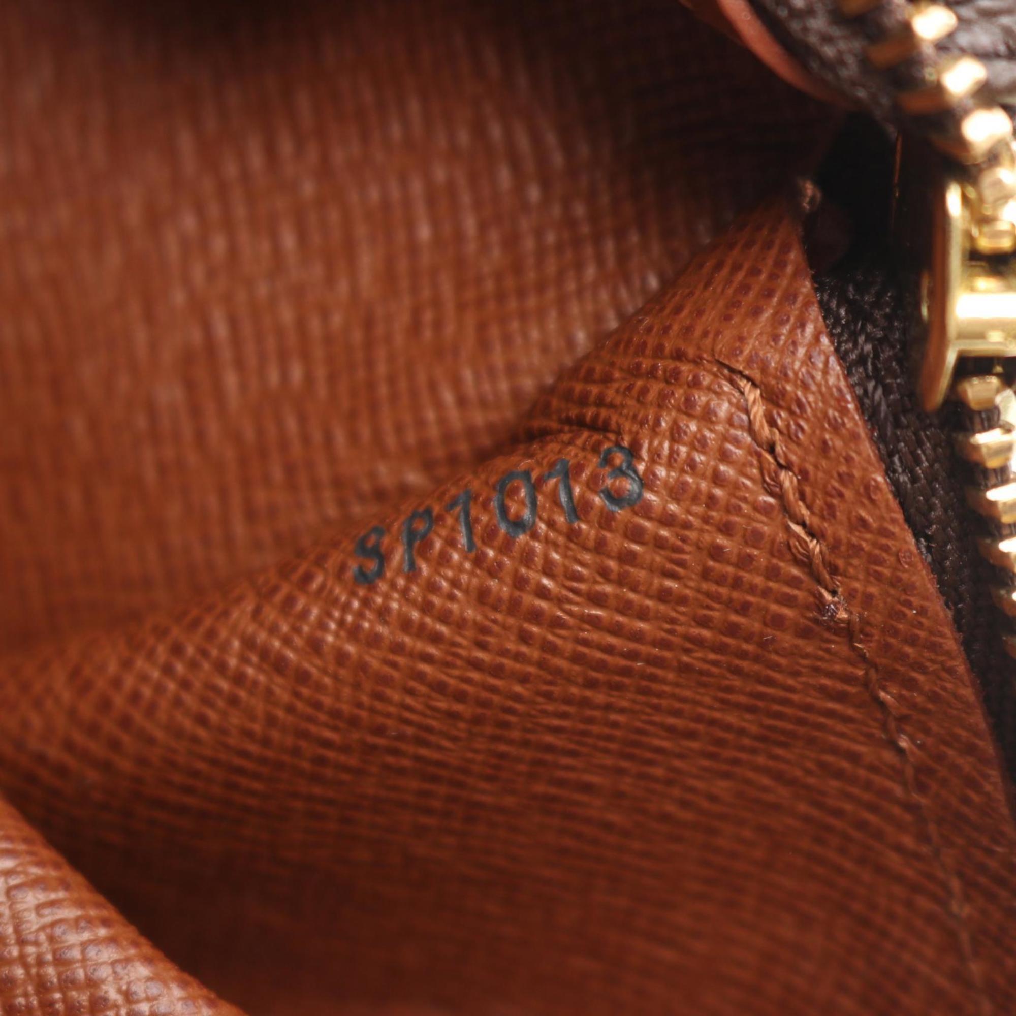 Louis Vuitton Brown Monogram Coated Canvas Leather Handbag