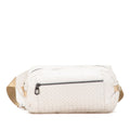 Bottega Veneta Beige White Leather Fanny Pack