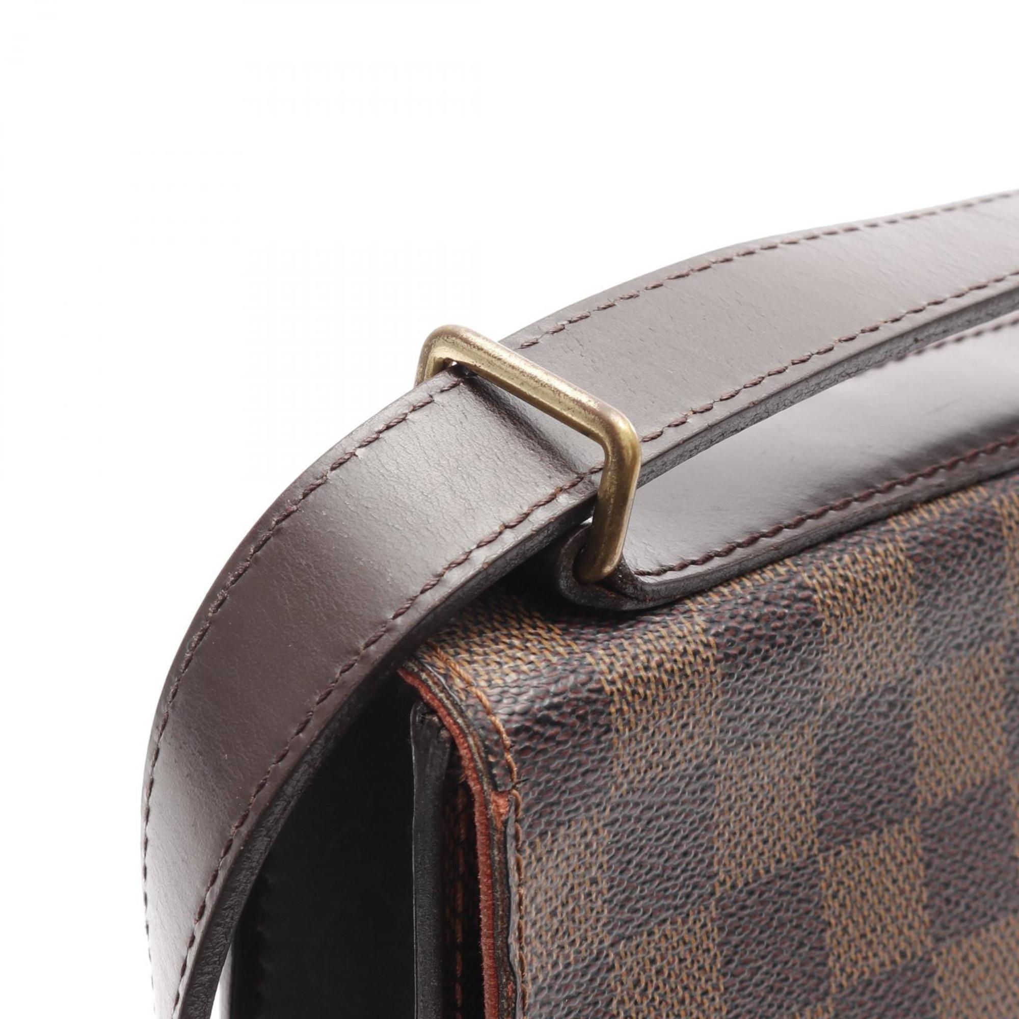 Louis Vuitton Brown Coated Canvas Shoulder Bag