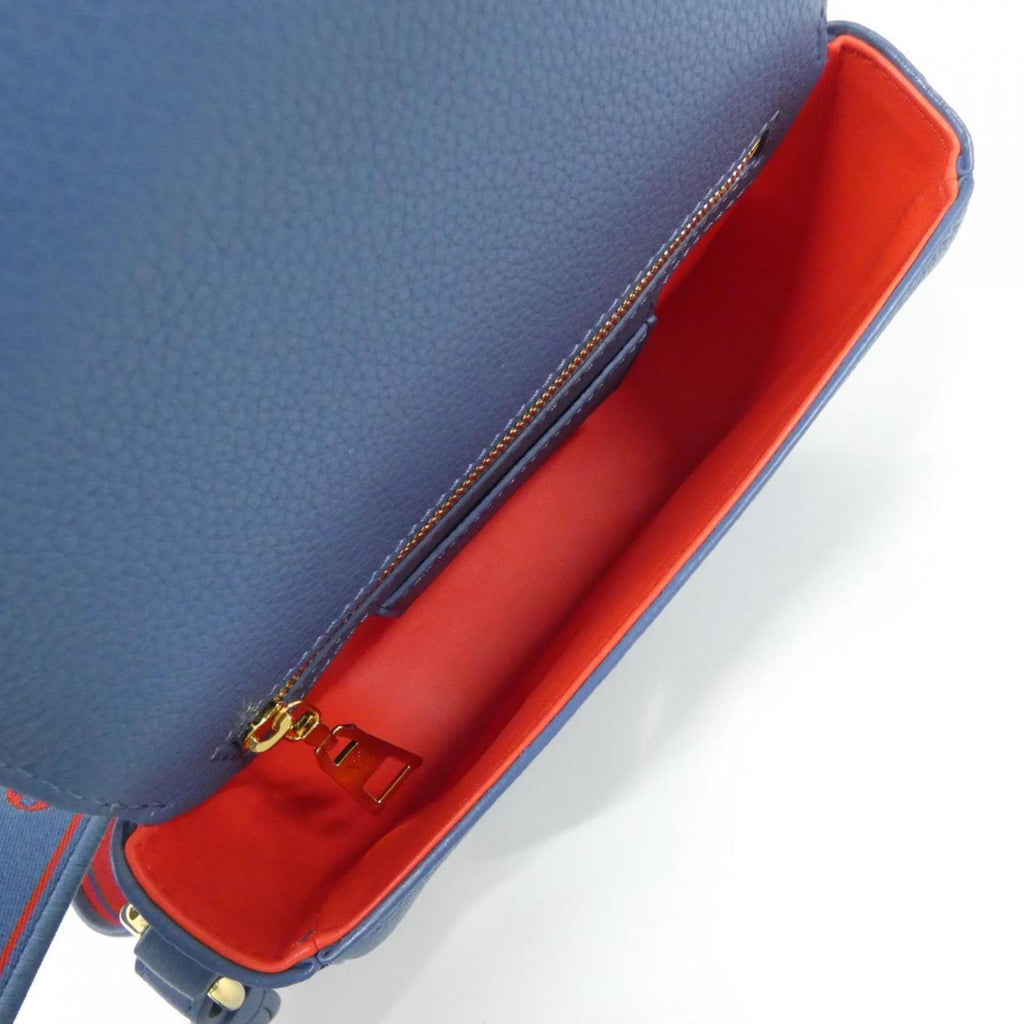 Louis Vuitton Blue Leather Shoulder Bag