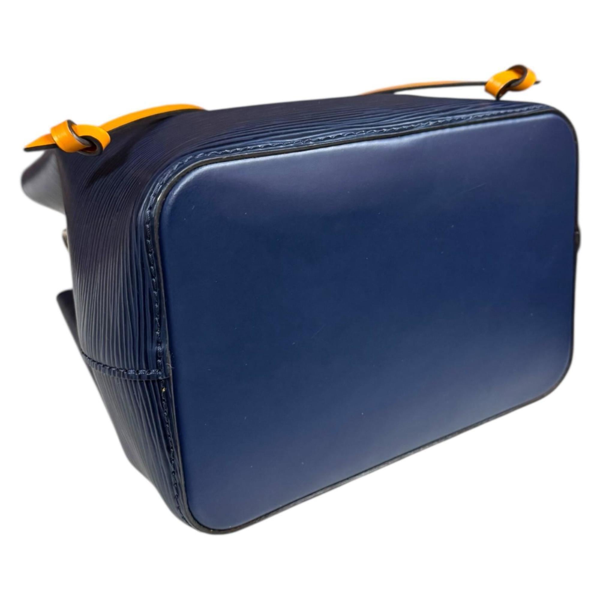 Louis Vuitton Epi Navy Orange Epi Leather Shoulder Bag
