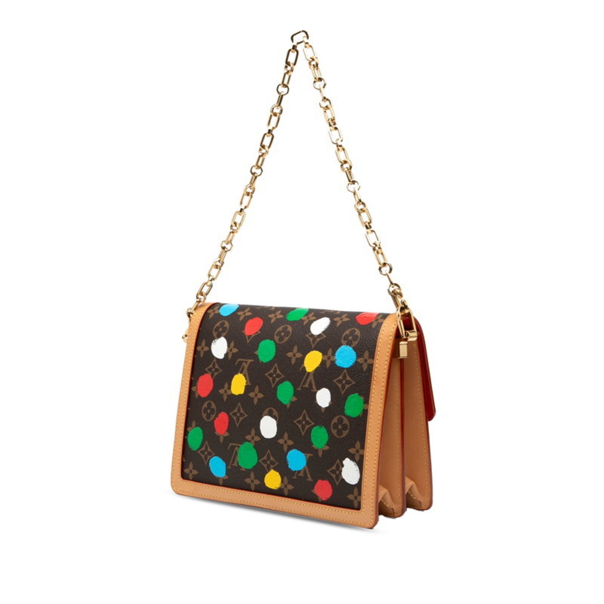 Louis Vuitton Brown Multi-Color Pvc Leather Handbag Shoulder Bag