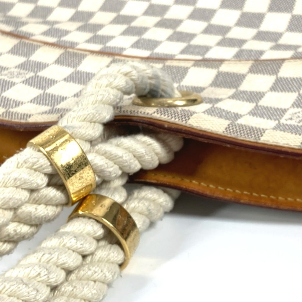 Louis Vuitton White Damier Azur Shoulder Bag Tote Bag