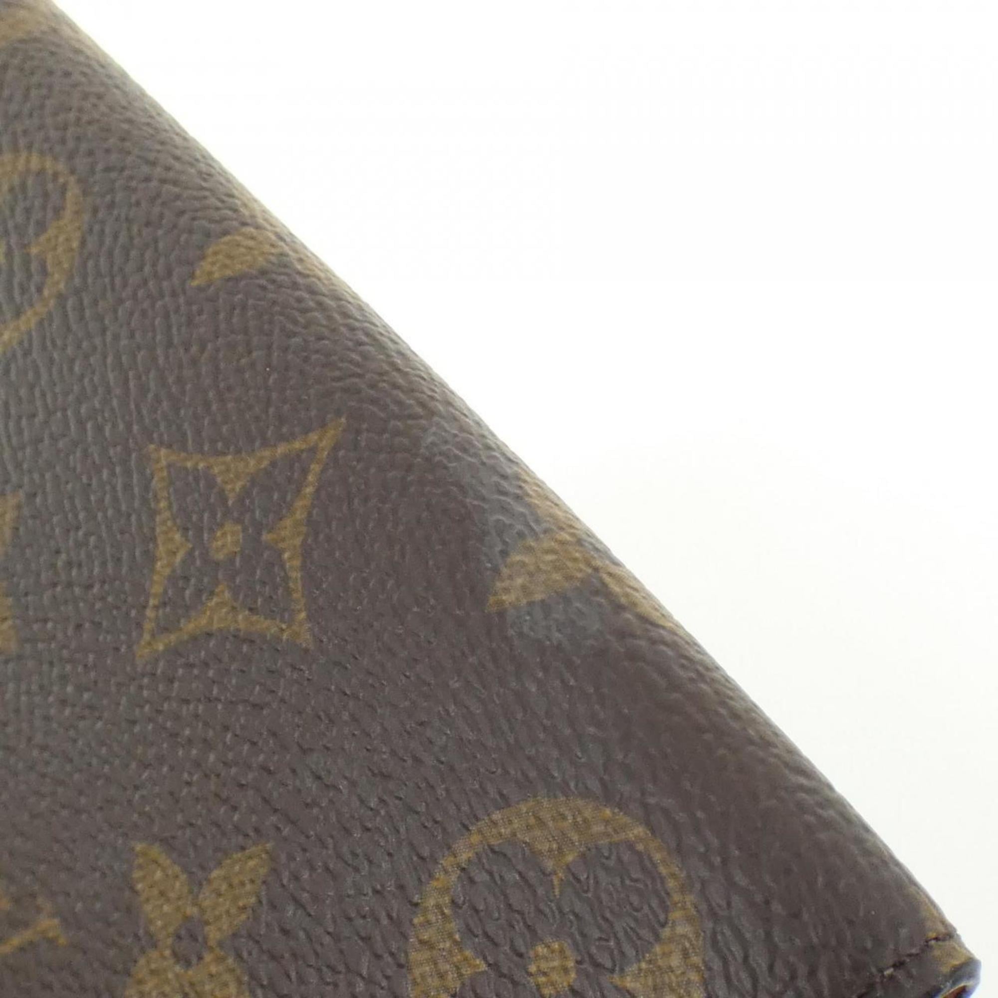 Louis Vuitton Brown Marron Rose Ballerine Coated Canvas Wallet