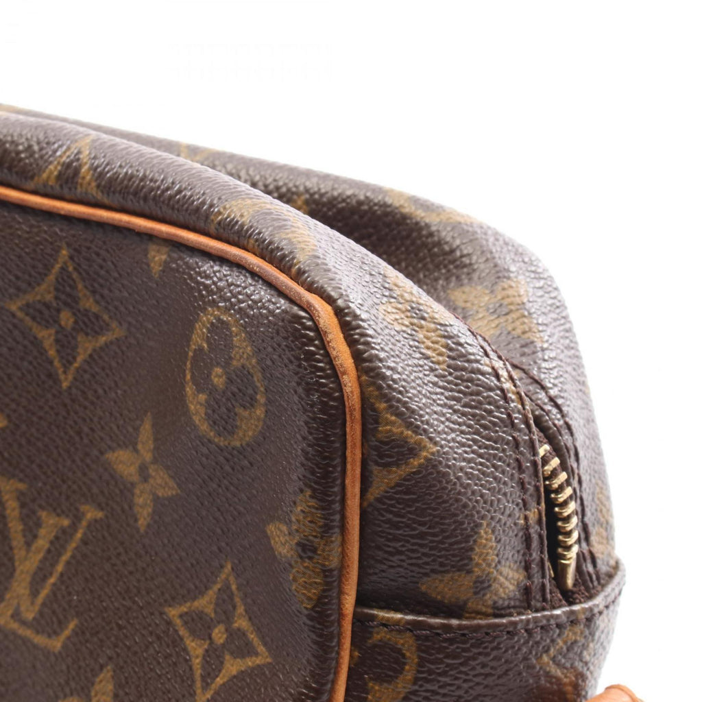 Louis Vuitton Brown Monogram Coated Canvas Leather Shoulder Bag