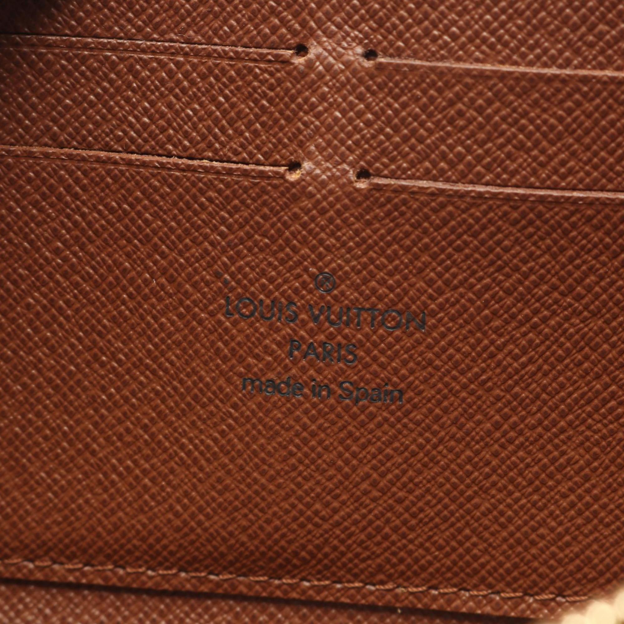 Louis Vuitton Brown Coated Canvas Long Wallet