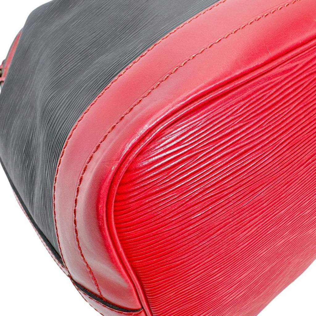 Louis Vuitton Black Castilian Red Noir Epi Leather Shoulder Bag