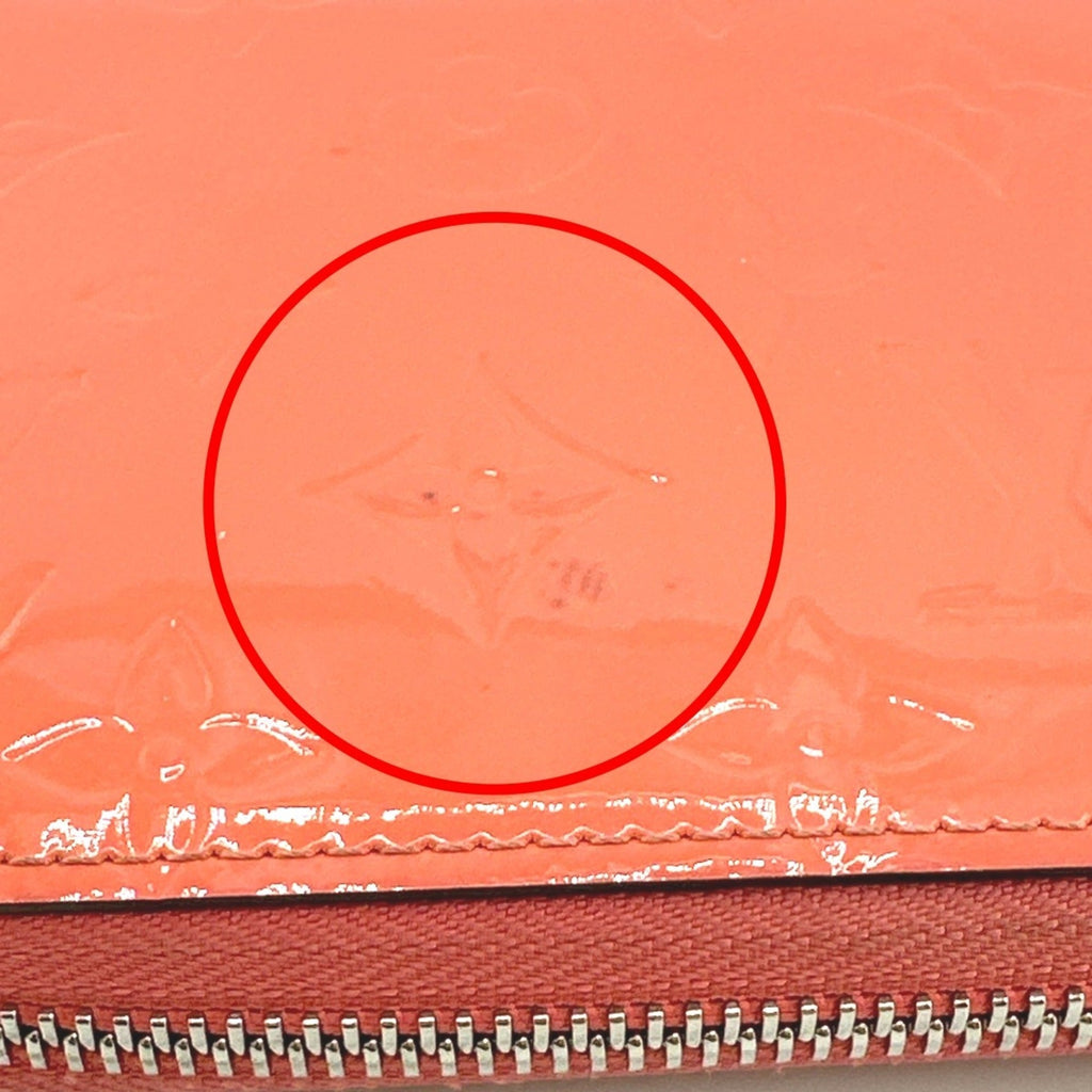 Louis Vuitton Monogram Vernis Rose Litchi Monogram Vernis Long Wallet