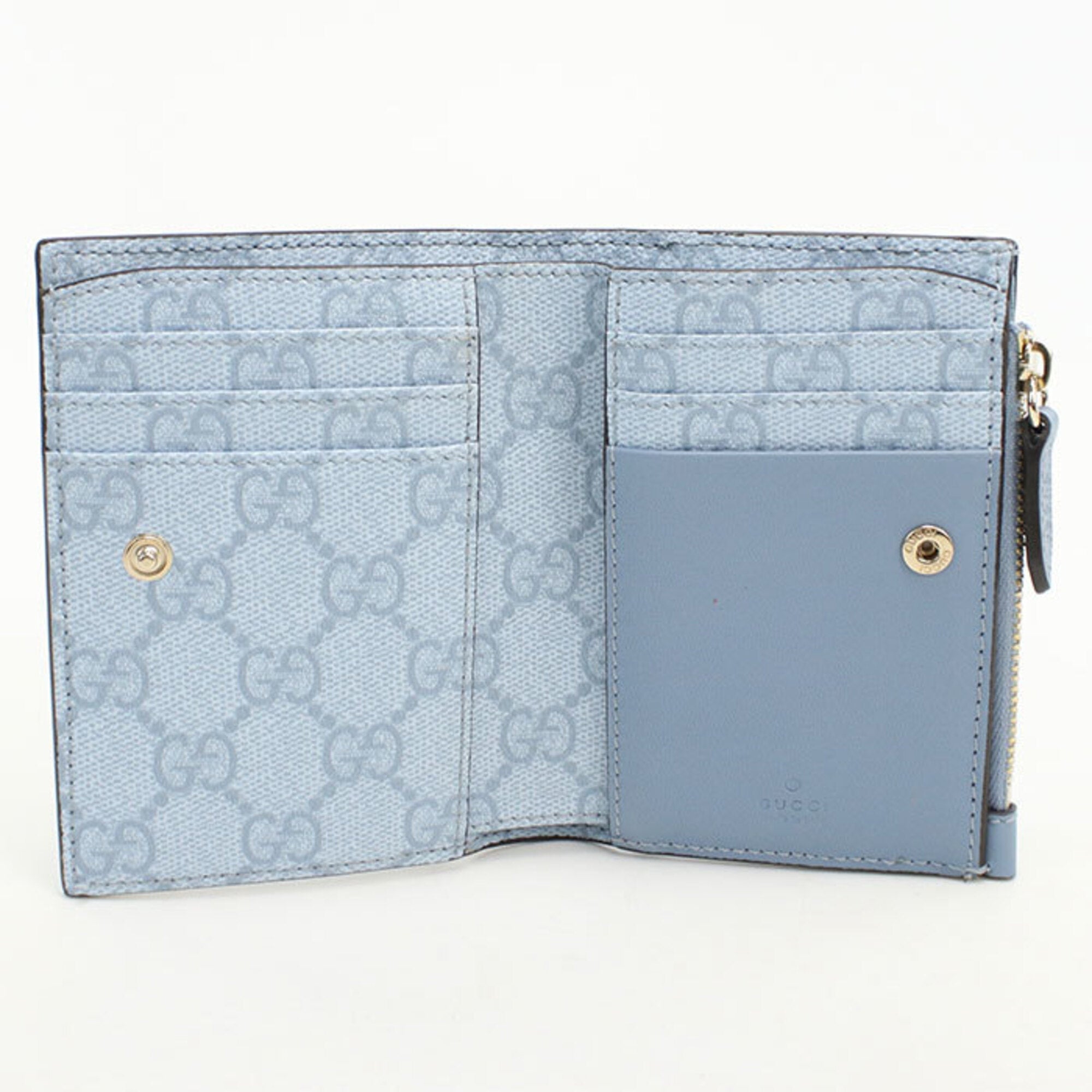 Gucci Blue Leather Wallet (Bi-Fold) (Pre-Owned)
