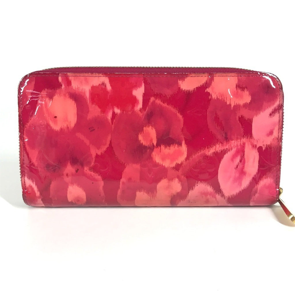 Louis Vuitton Indian Rose Pink Patent Leather Long Wallet (Tri-Fold)