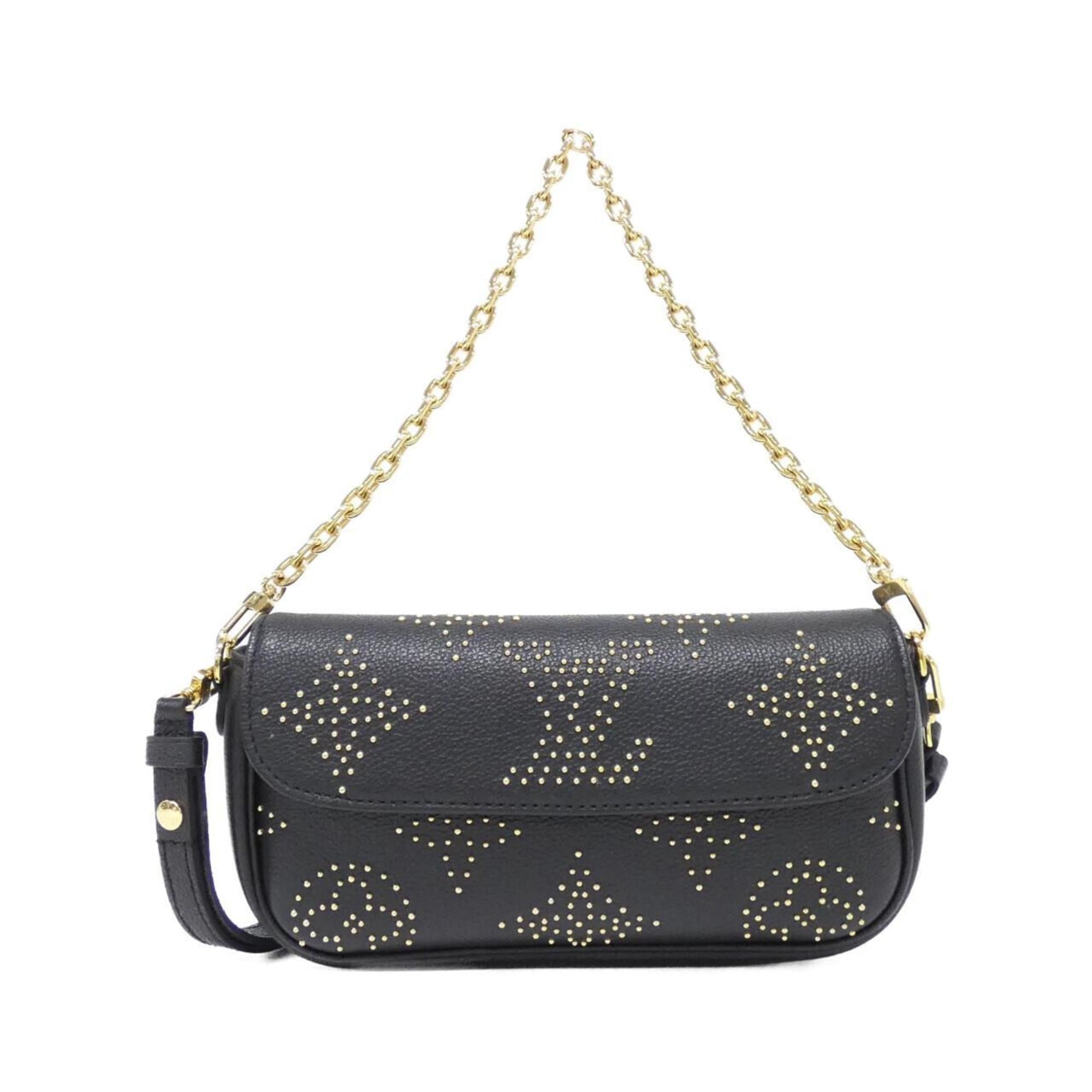Louis Vuitton Black Leather Shoulder Bag