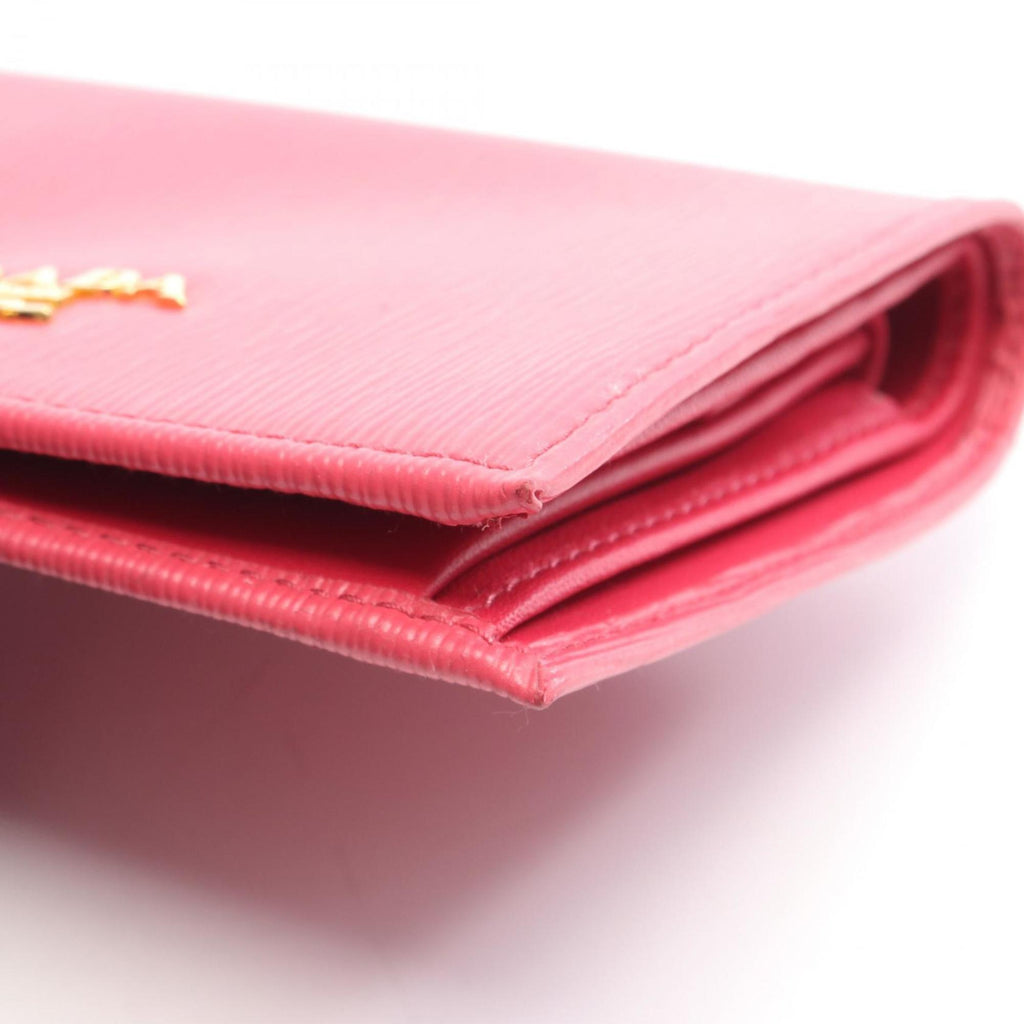 Prada Pink Leather Wallet (Bi-Fold)