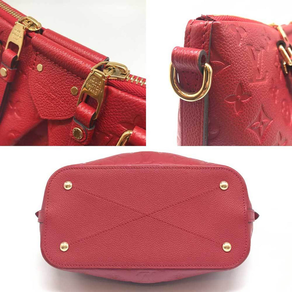 Louis Vuitton Red Color Monogram Empreinte Handbag